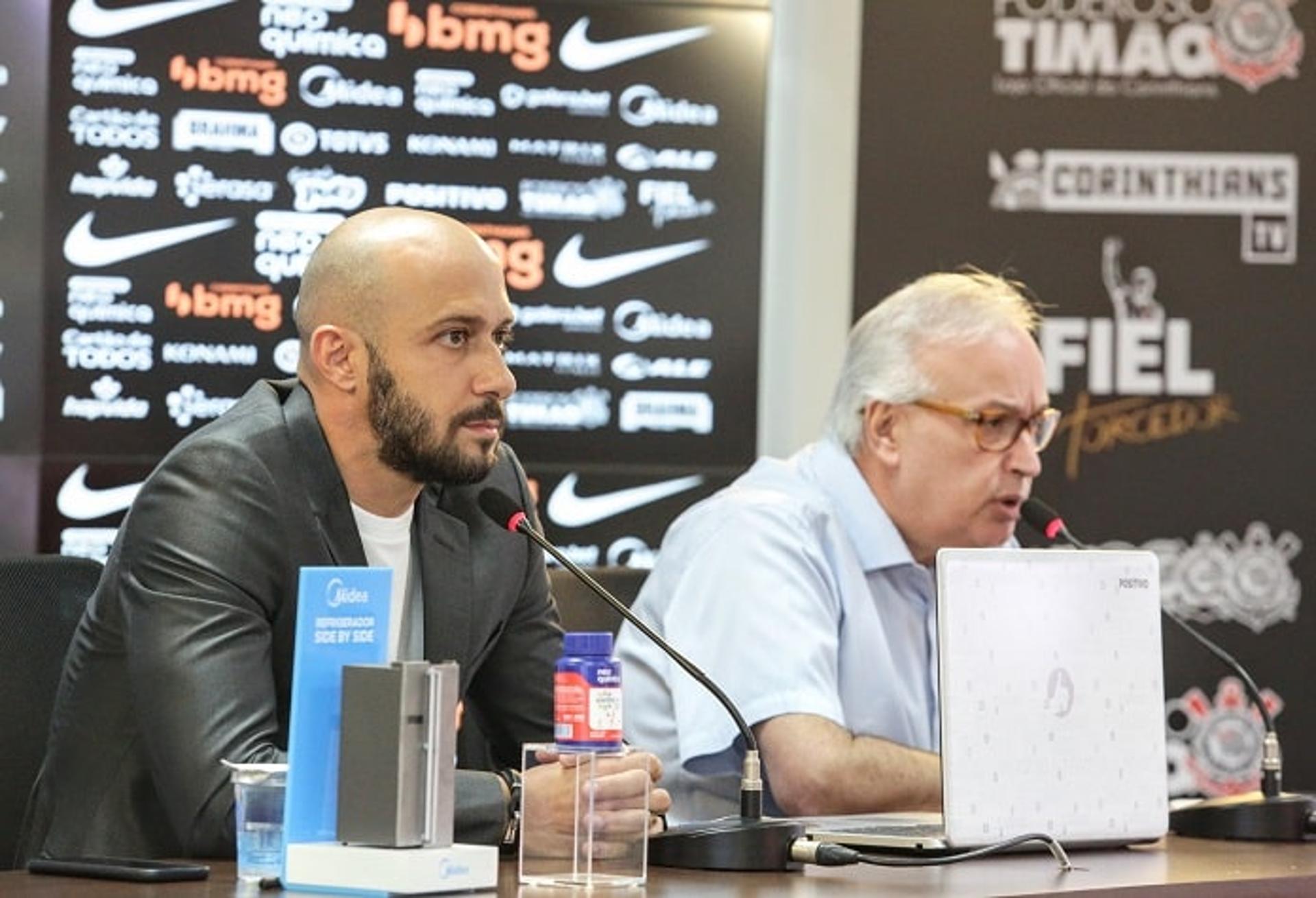 Coletiva - Alessandro e Roberto de Andrade - Corinthians