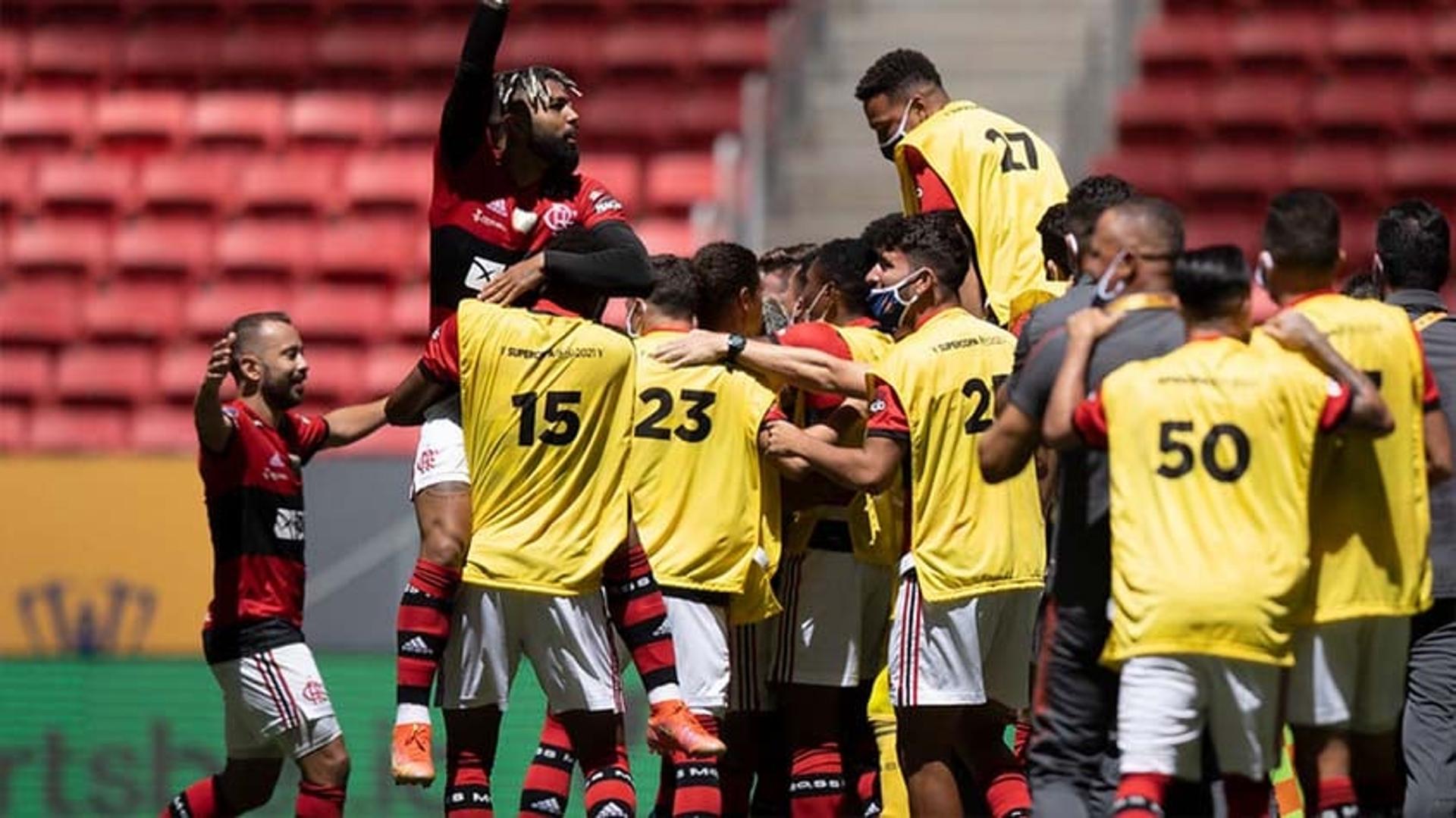 Flamengo x Palmeiras Supercopa do Brasil - comemoração Flamengo