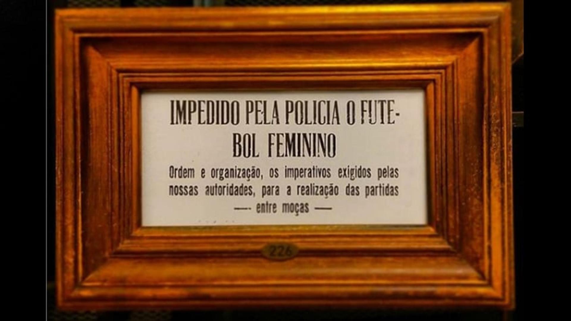 Decreto de proibição do futebol feminino