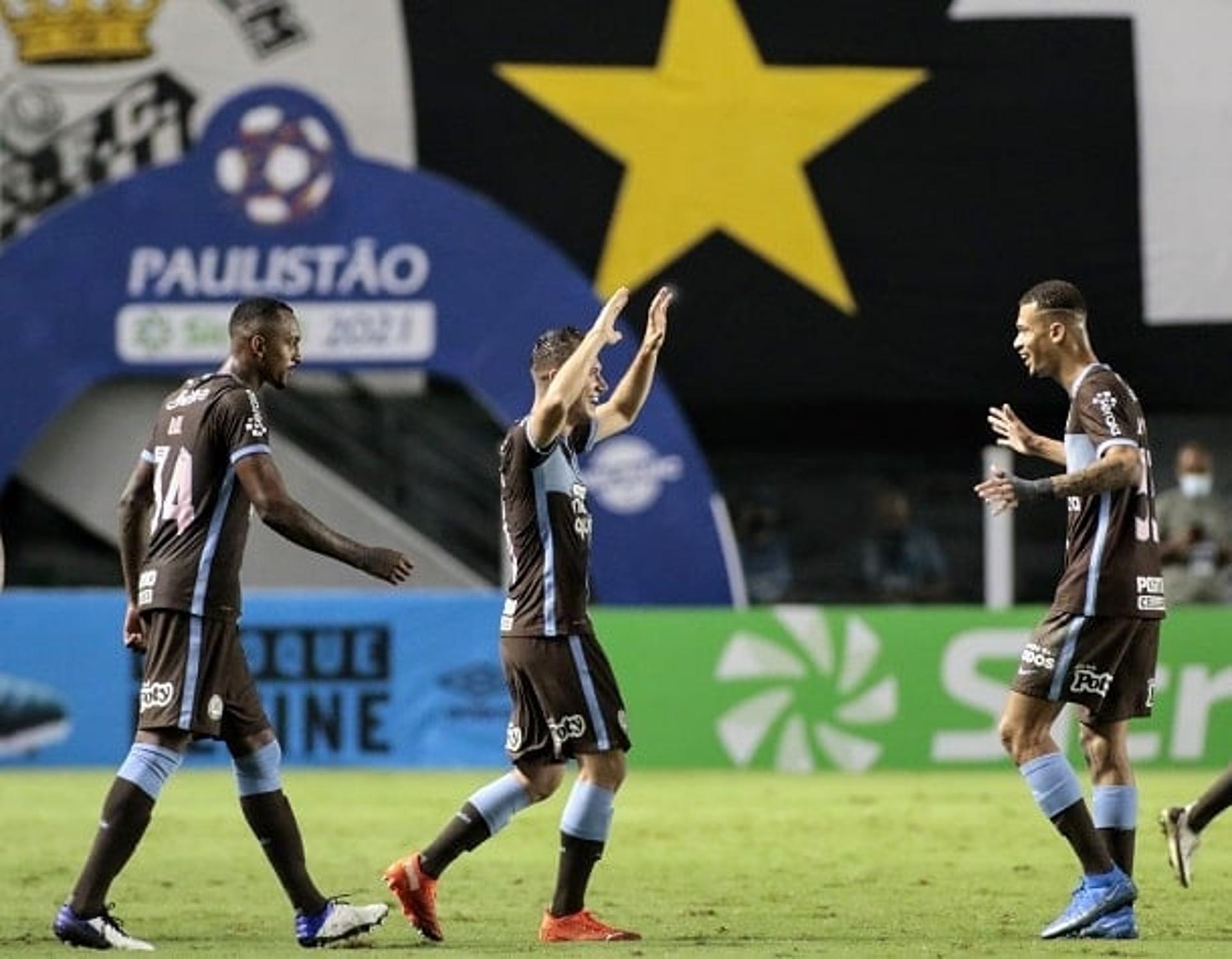 Raul Gustavo, Lucas Piton e João Victor - Santos x Corinthians