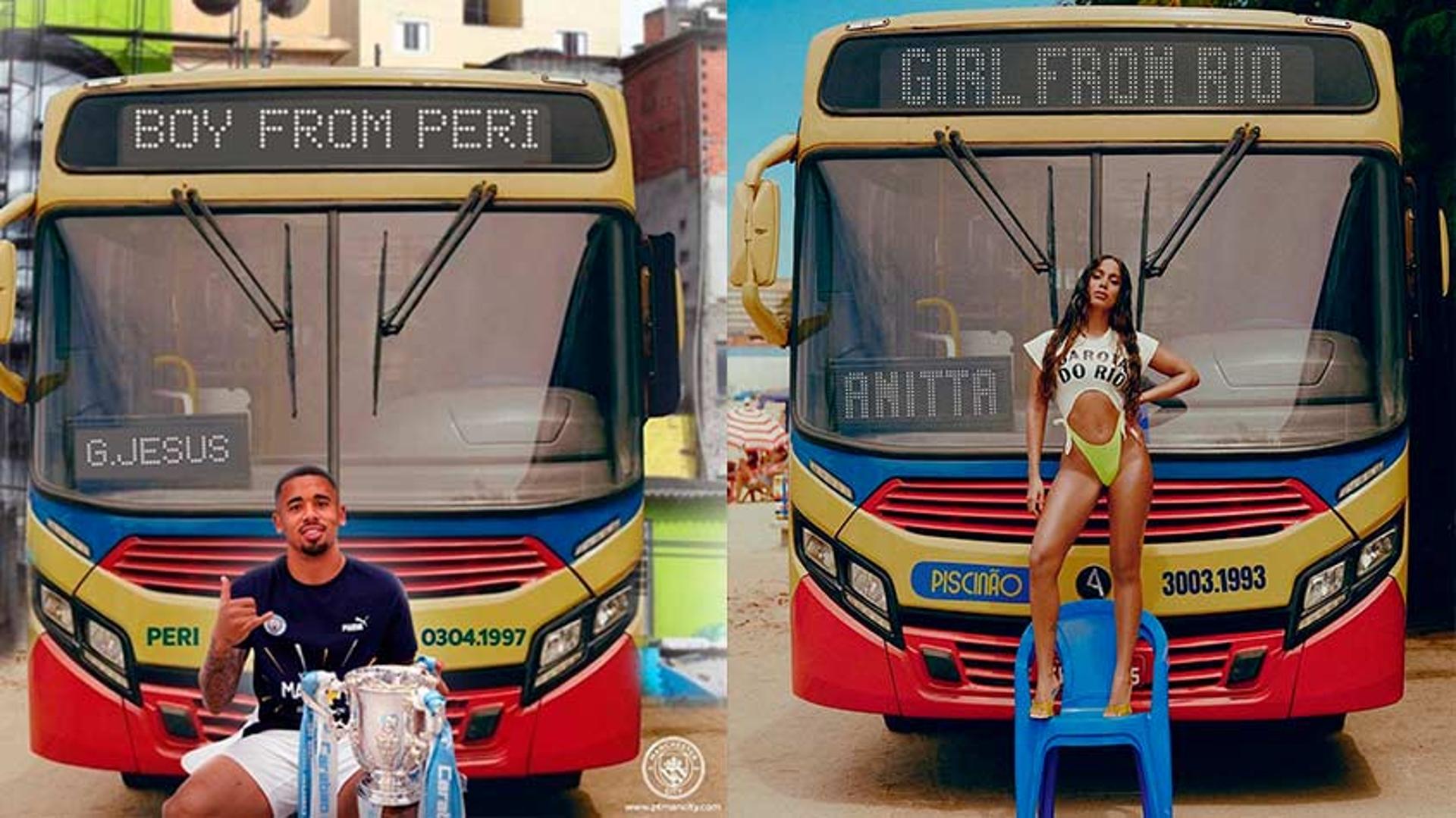 Montagem Gabriel Jesus X Anitta