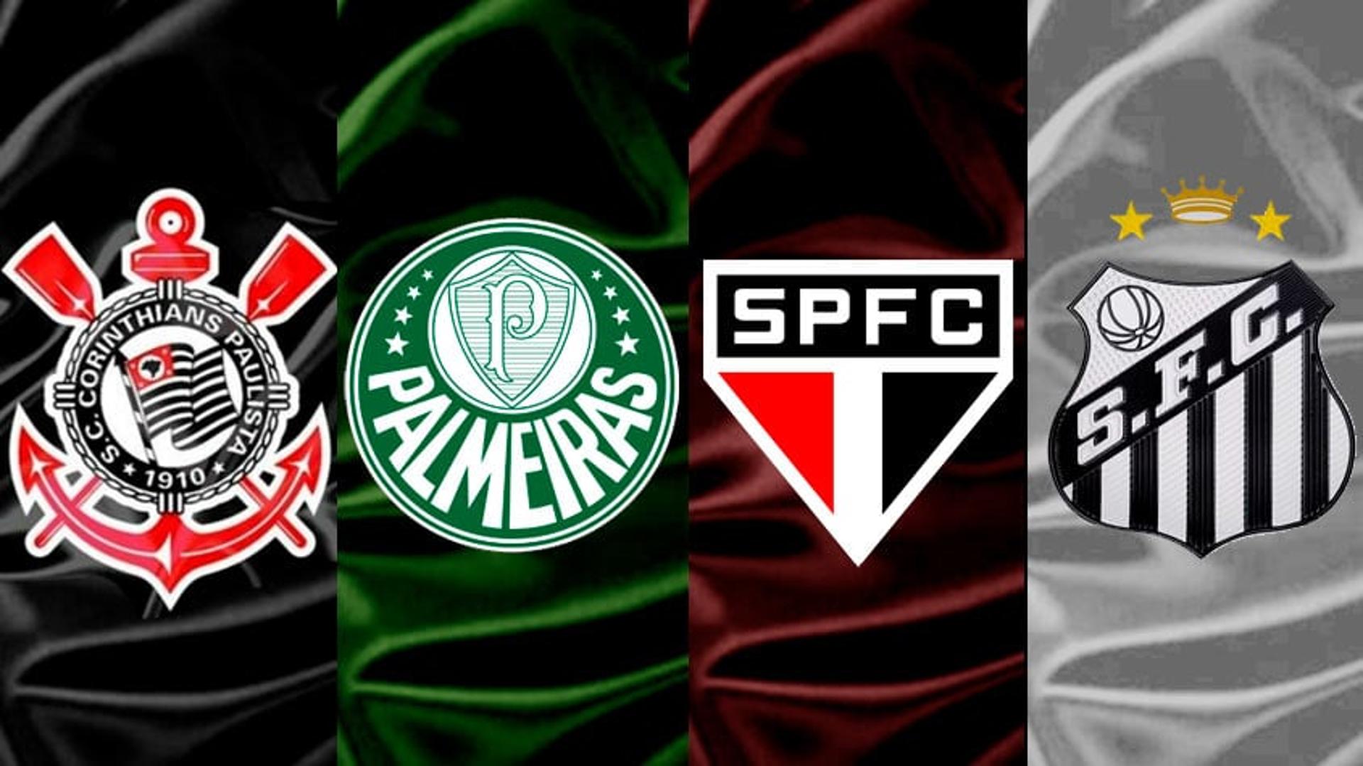 Corinthians X Palmeiras X São Paulo X Santos