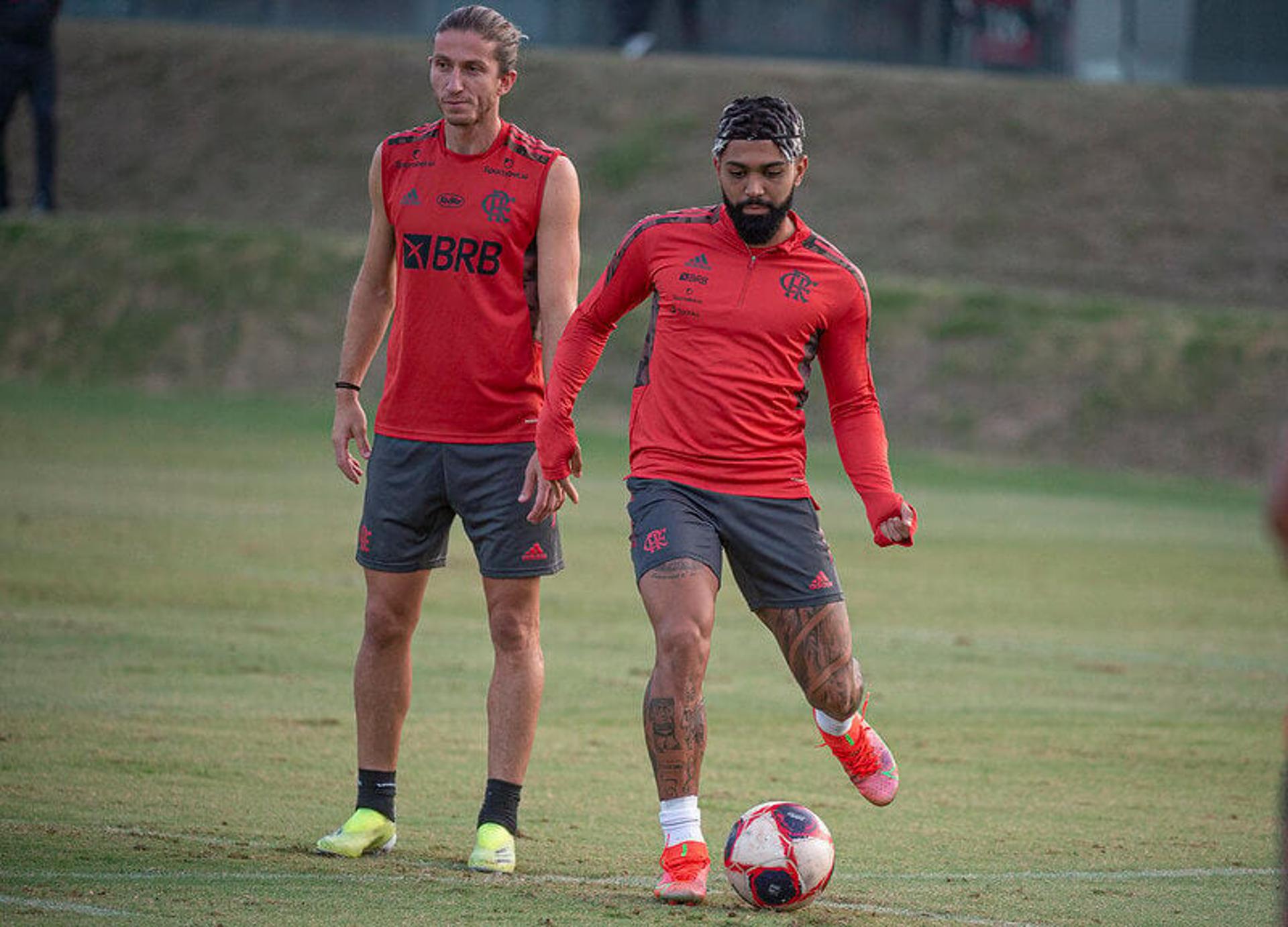 Filipe Luís e Gabigol - Flamengo