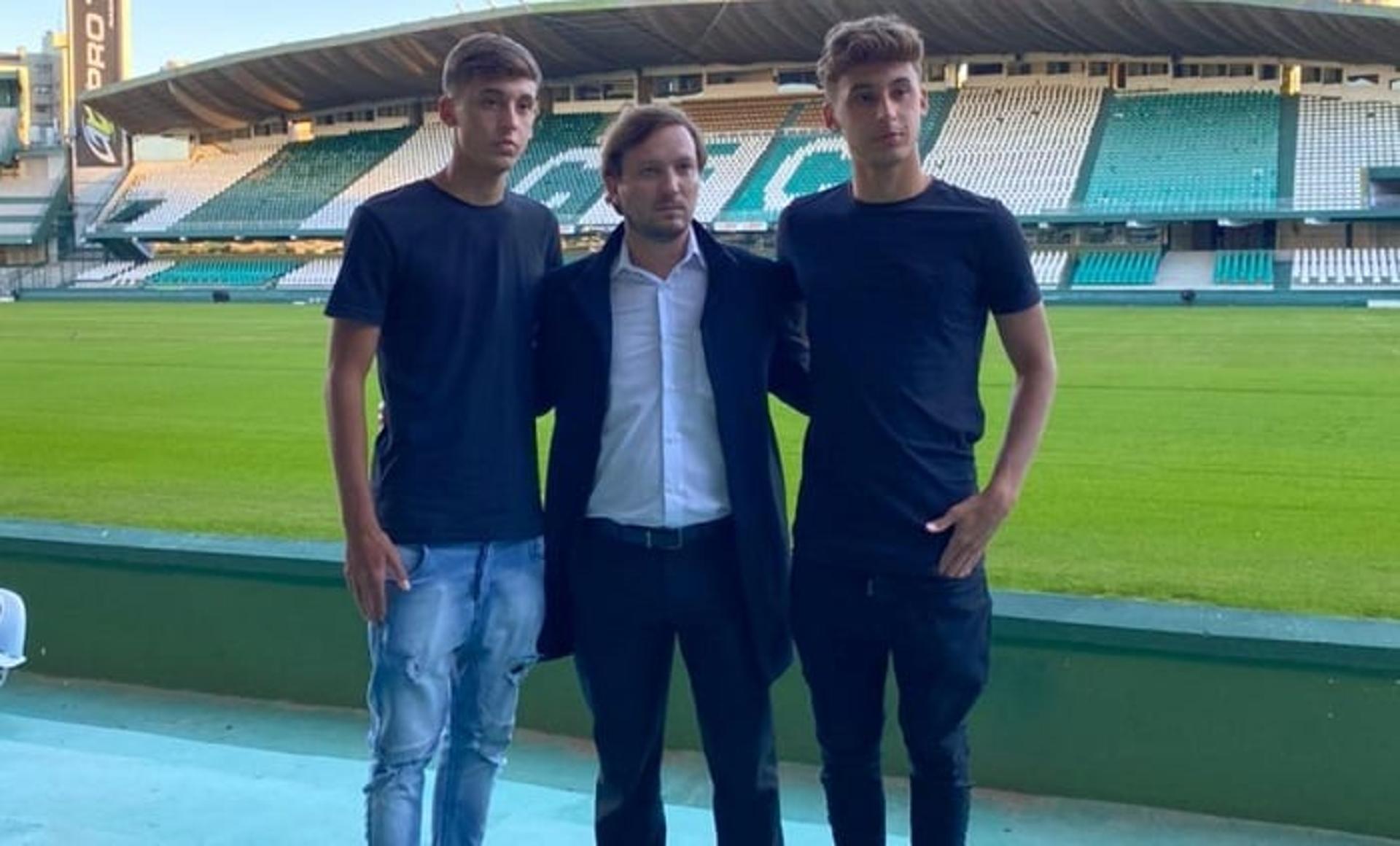 Vinicius e Guilherme Boeder chegando ao Coritiba