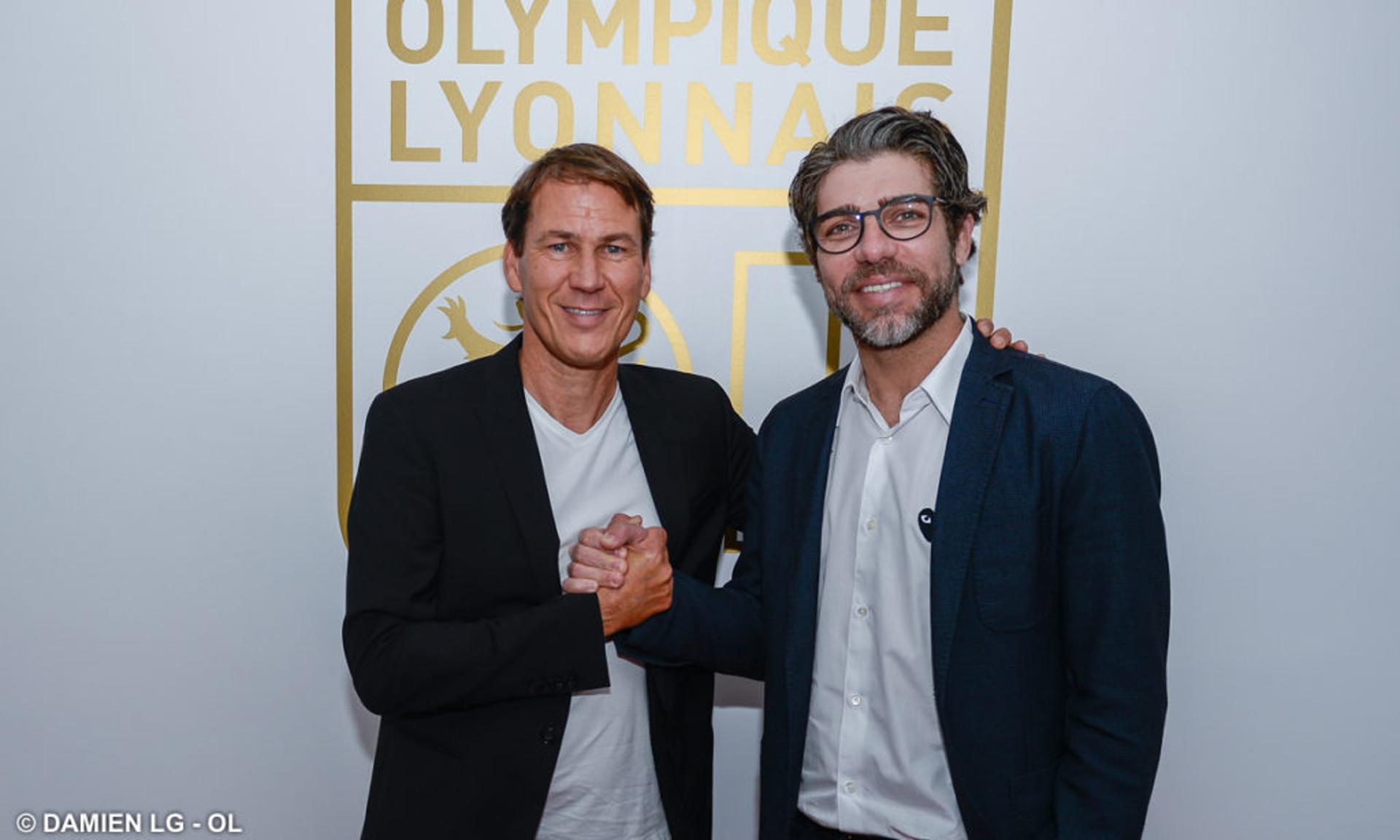 Rudi Garcia e Juninho Pernambucano - Lyon