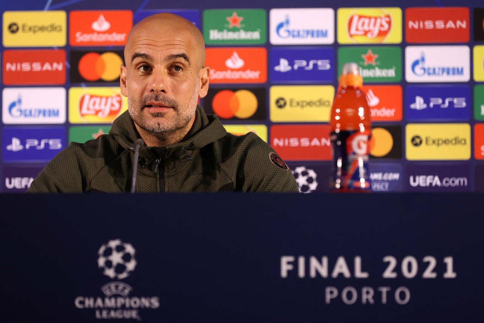 Pep Guardiola - Manchester City - Coletiva de imprensa antes da final da Champions League