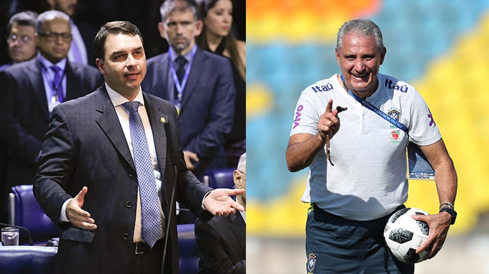 Flávio Bolsonaro e Tite