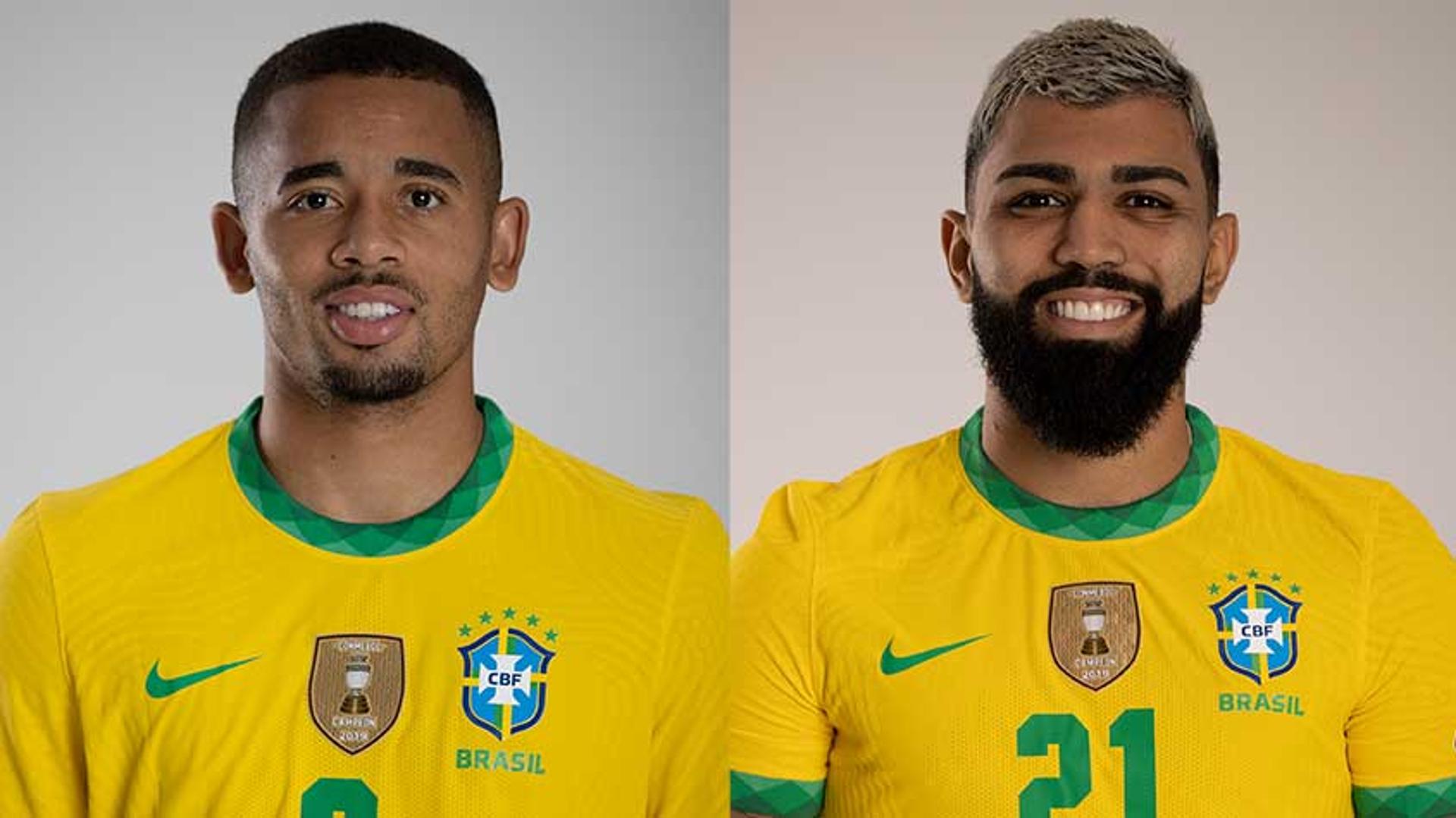 Montagem - Gabriel Jesus e Gabriel Barbosa