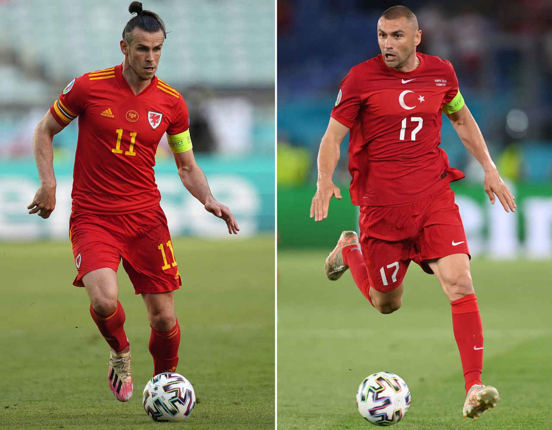 Montagem: Bale (País de Gales) e Yilmaz (Turquia)