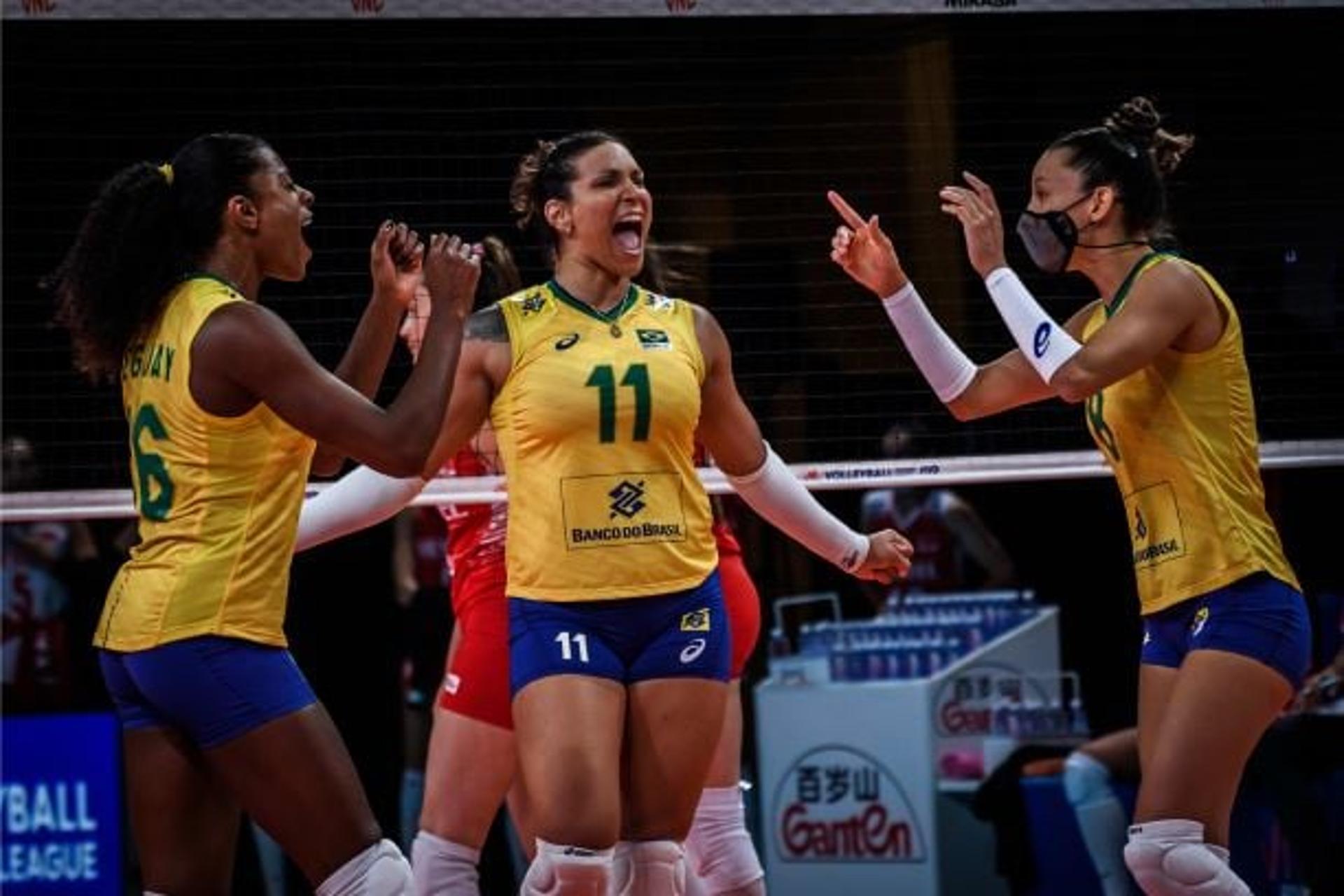 Seleção de vôlei na semi da VNL