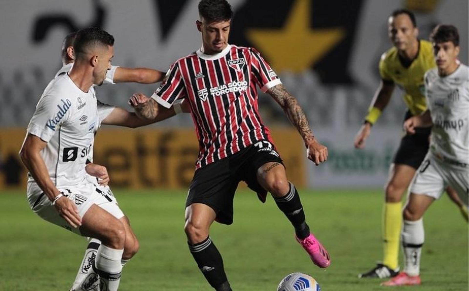 São Paulo perdeu por 2 a 0 contra o Santos