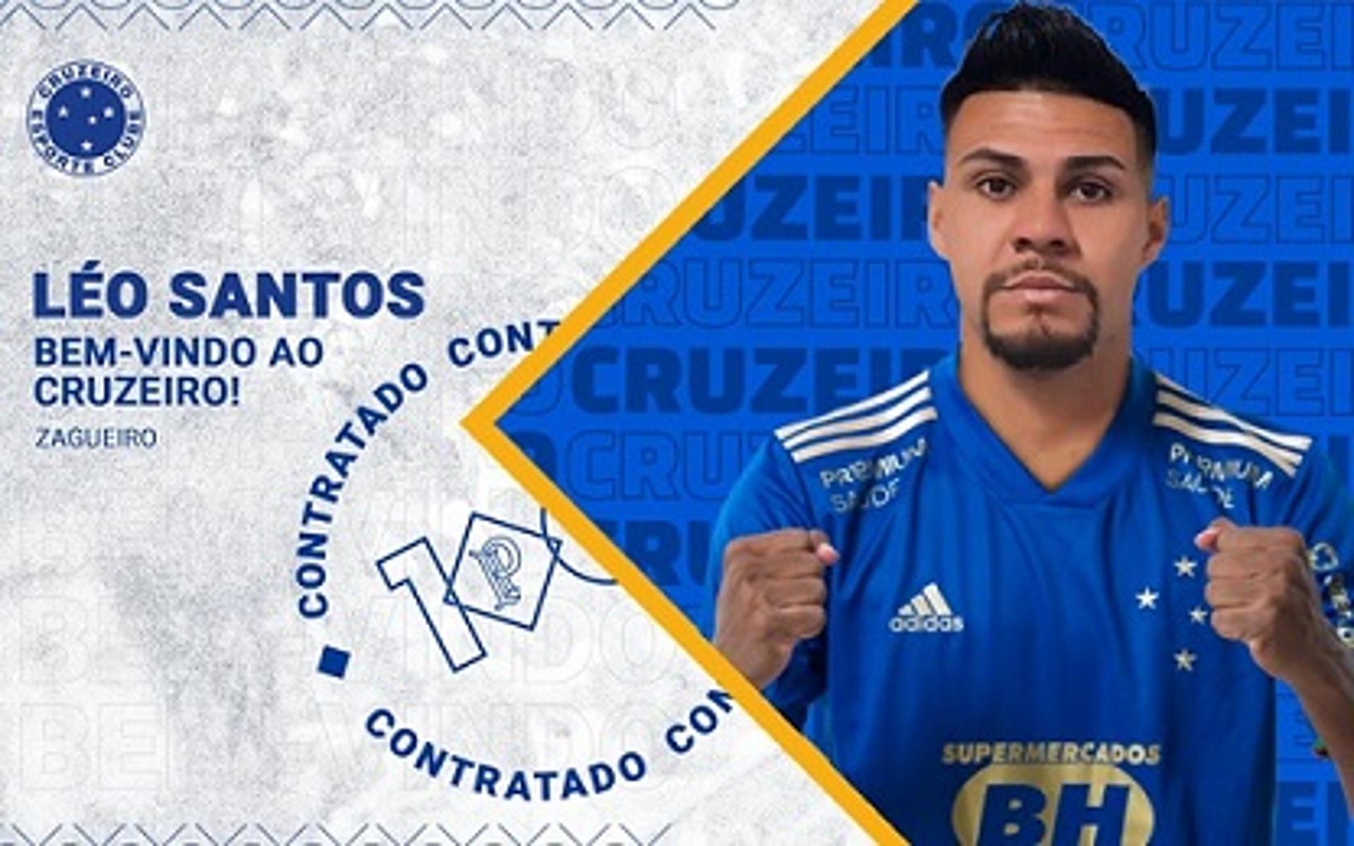 Léo Santos veio do Ituano para compor o elenco azul na Série B