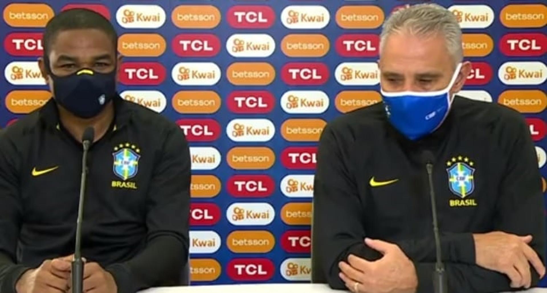 Tite - coletiva Brasil x Chile