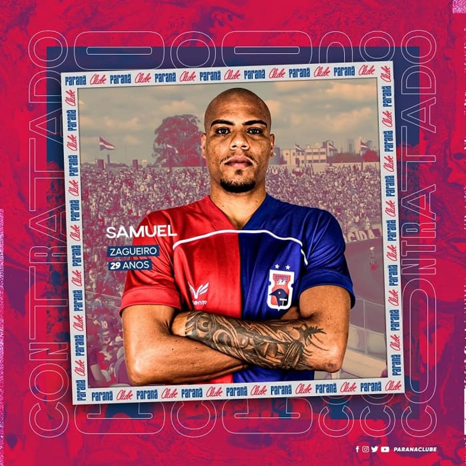 Samuel anunciado pelo Paraná