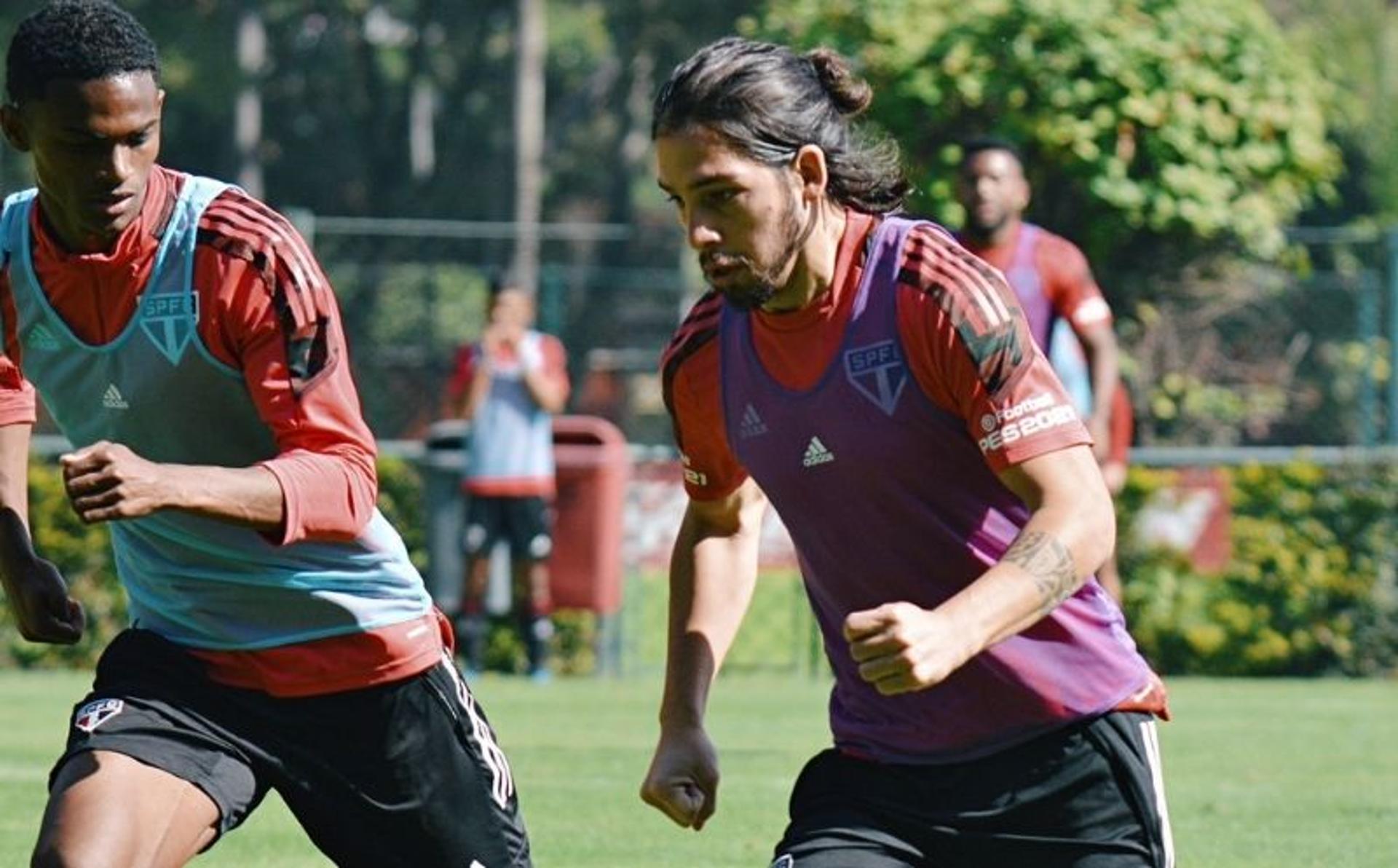 Benítez durante treino