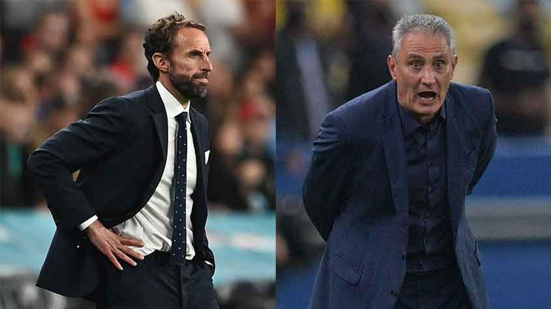 Montagem - Southgate e Tite