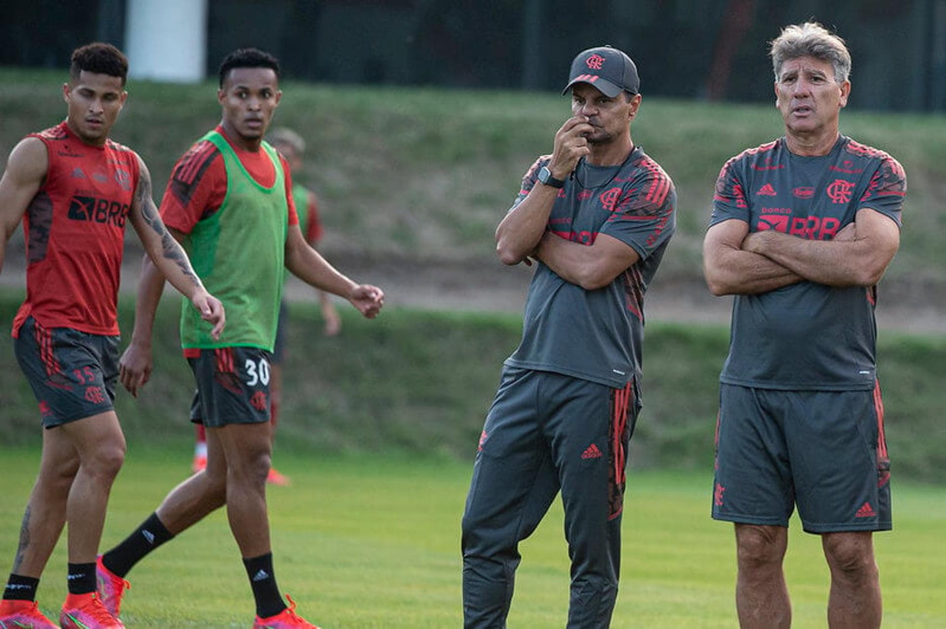 Renato Gaúcho e Alexandre Mendes - Flamengo