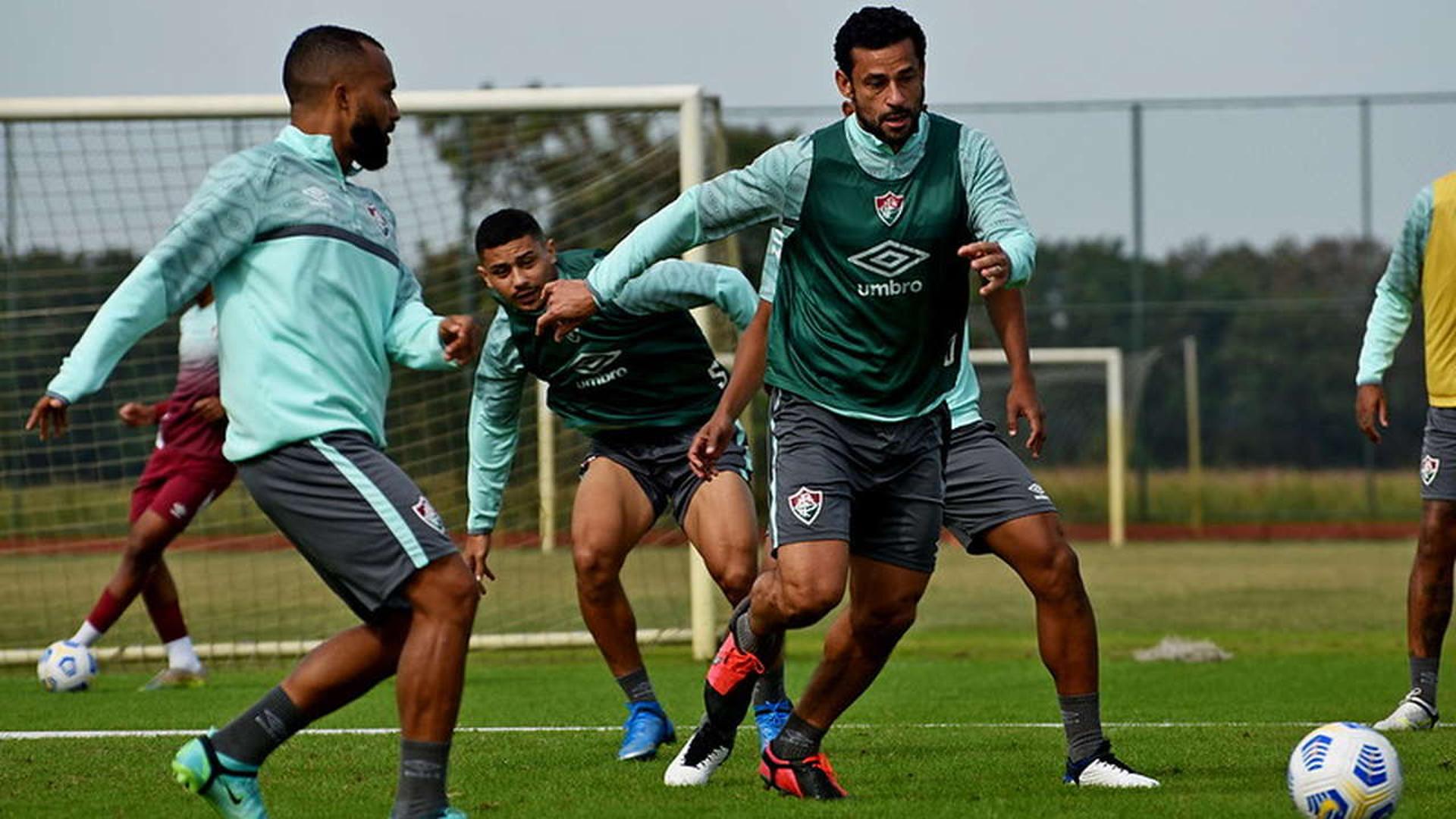 Fred, André, Samuel Xavier - Treino Fluminense