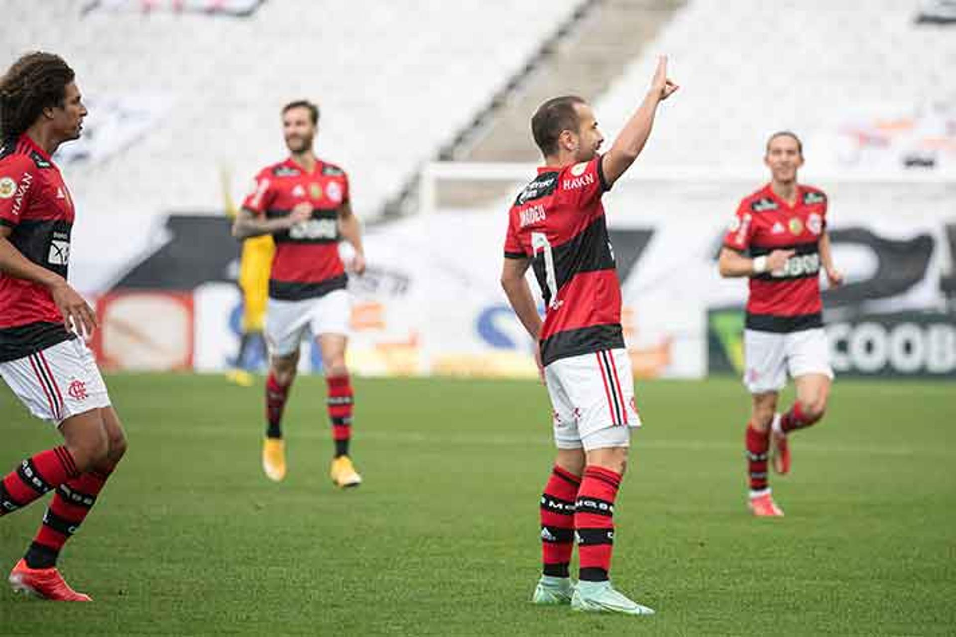 Corinthians x Flamengo - Comemoração Everton Ribeiro