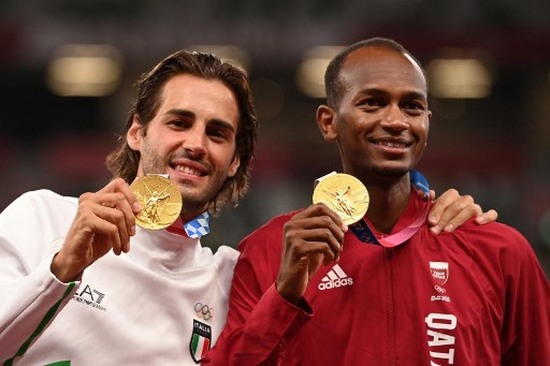 Gianmarco Tamberi e Mutaz Essa Barshim