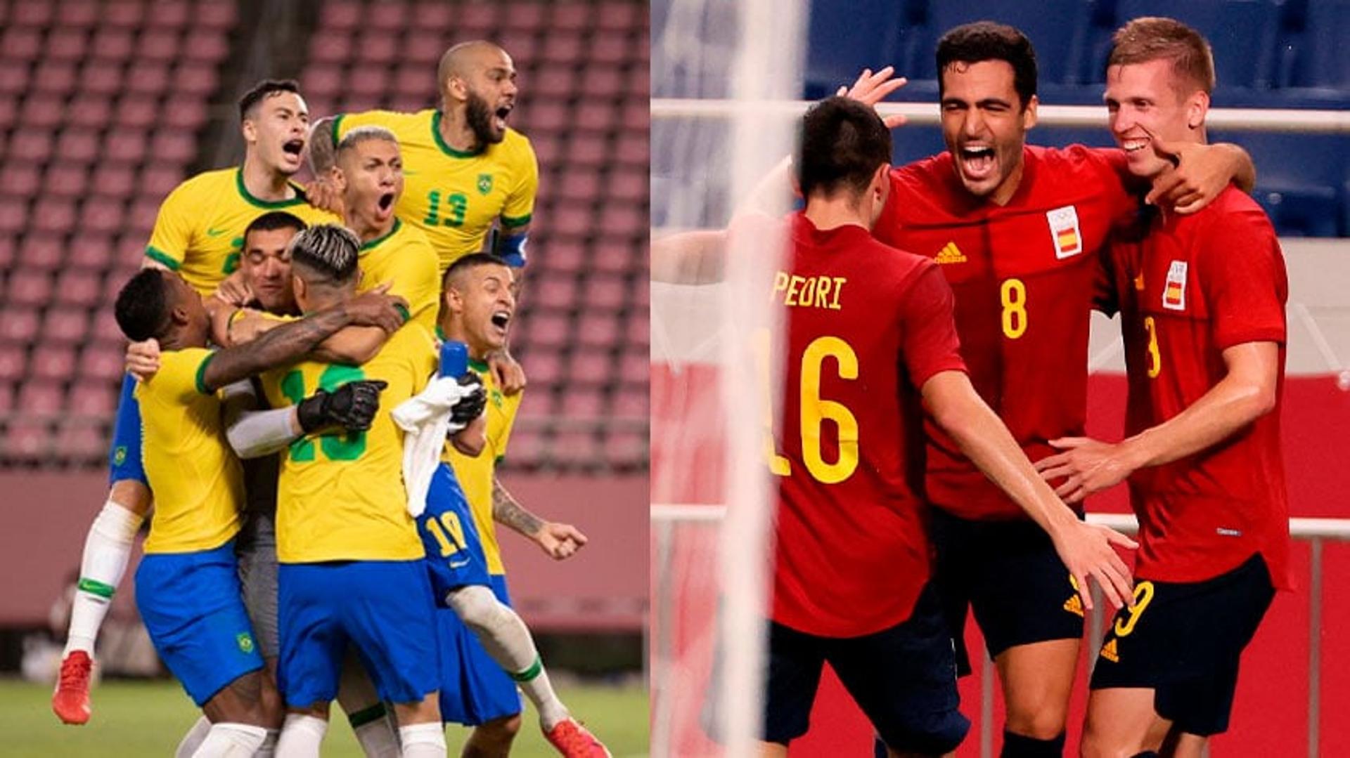 Brasileiros e espanhóis medem forças em final dos Jogos Olímpicos no sábado, em Yokohama