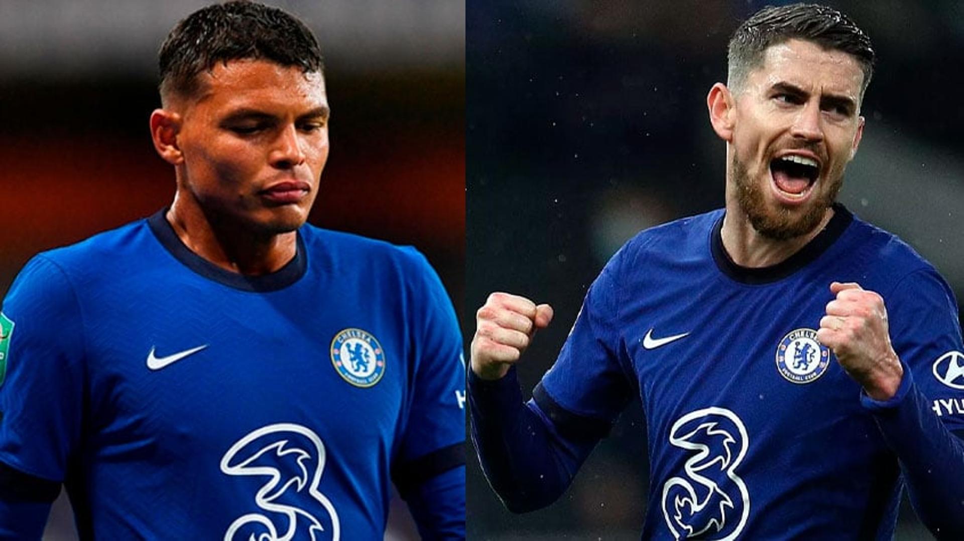 Thiago Silva e Jorginho, ambos do Chelsea.