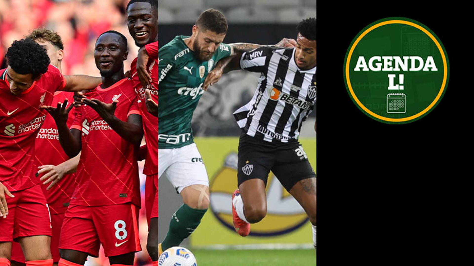 Agenda Lance! Liverpool e Palmeiras x Atletico MG