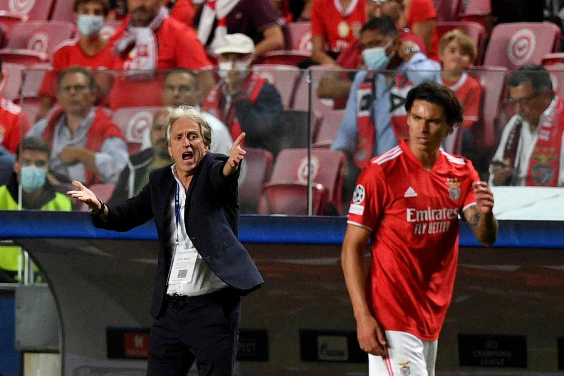 Benfica x Barcelona - Darwin Núñez e Jorge Jesus