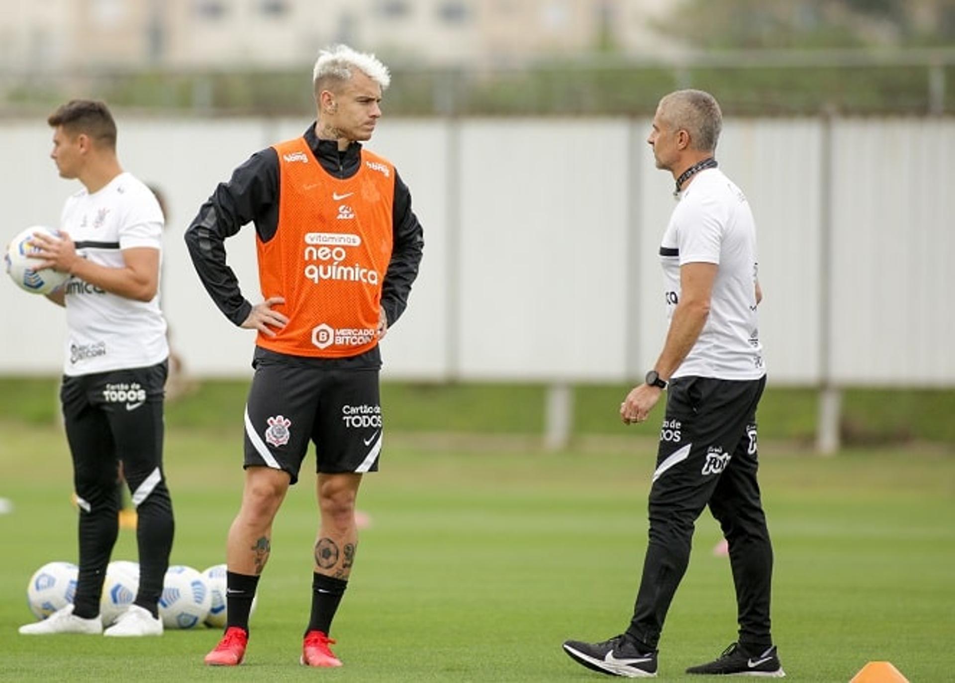 Róger Guedes e Sylvinho - Treino Corinthians