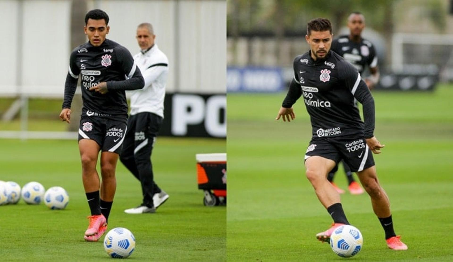 Montagem - Du Queiroz e João Pedro - Treino Corinthians