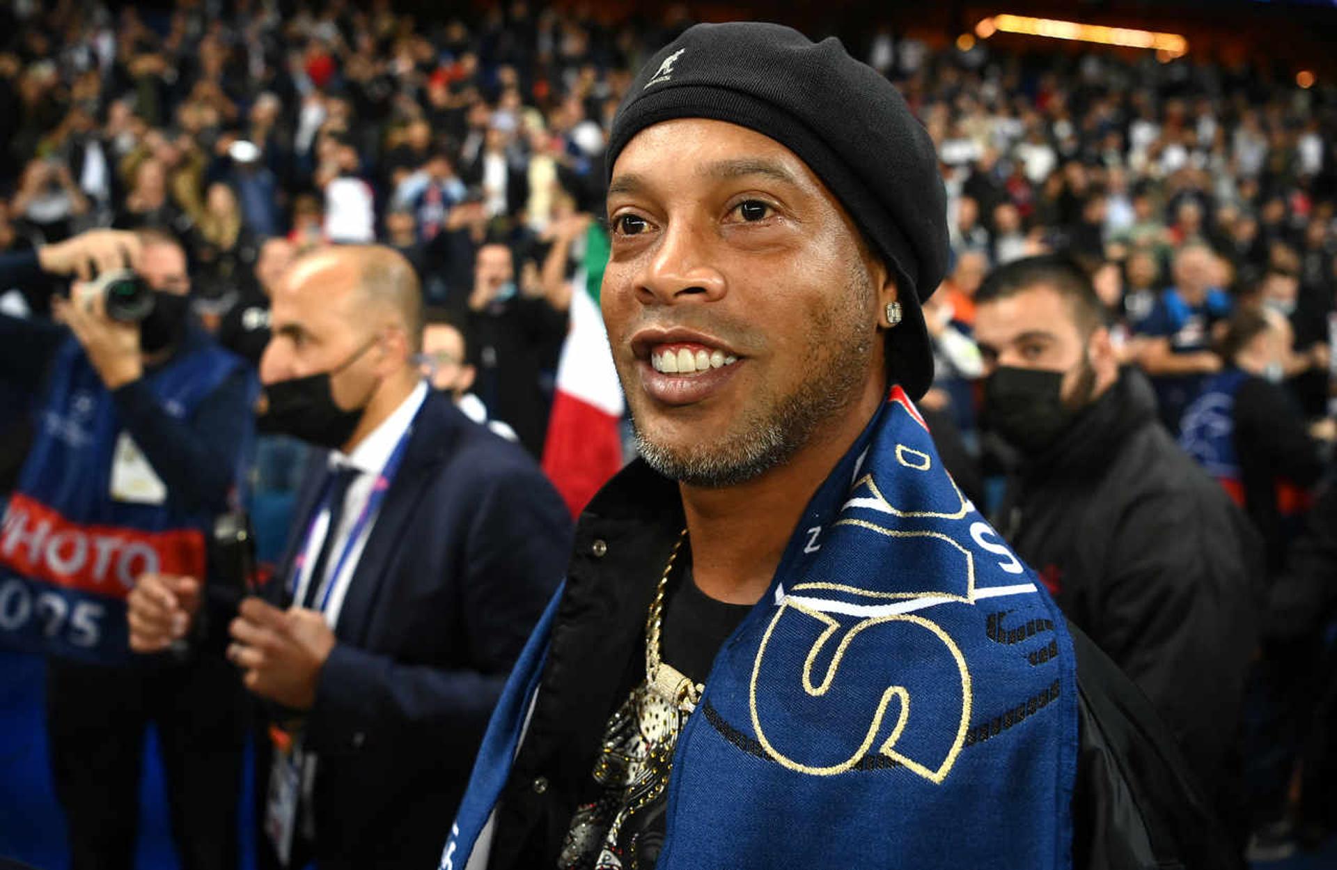 Ronaldinho Gaúcho no Parque dos Príncipes, estádio do PSG