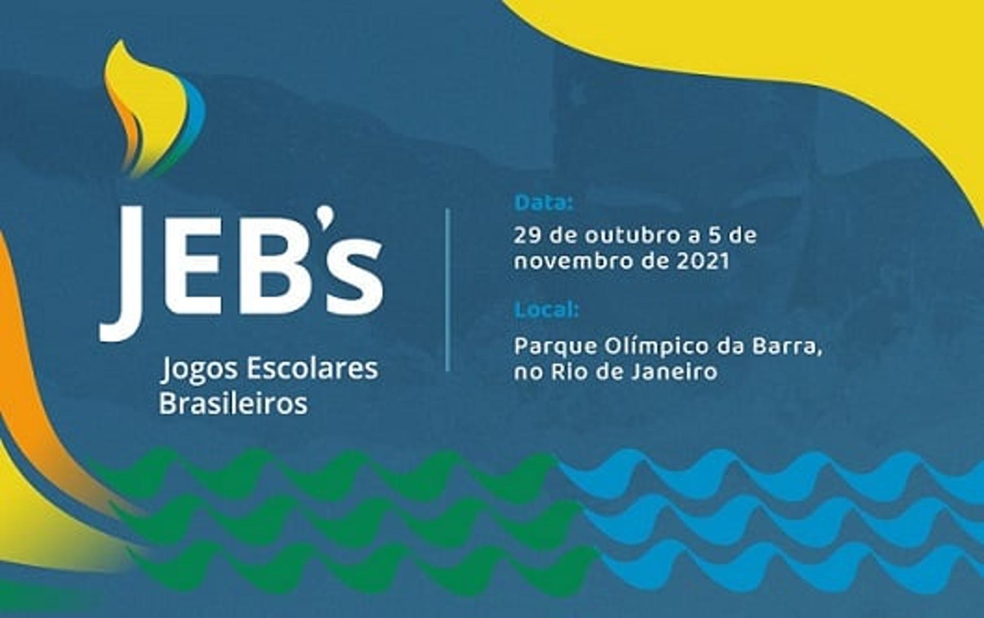 Os Jebs serão disputados no Parque Olímoico do Rio de 29 de outubro a 5 de novembro