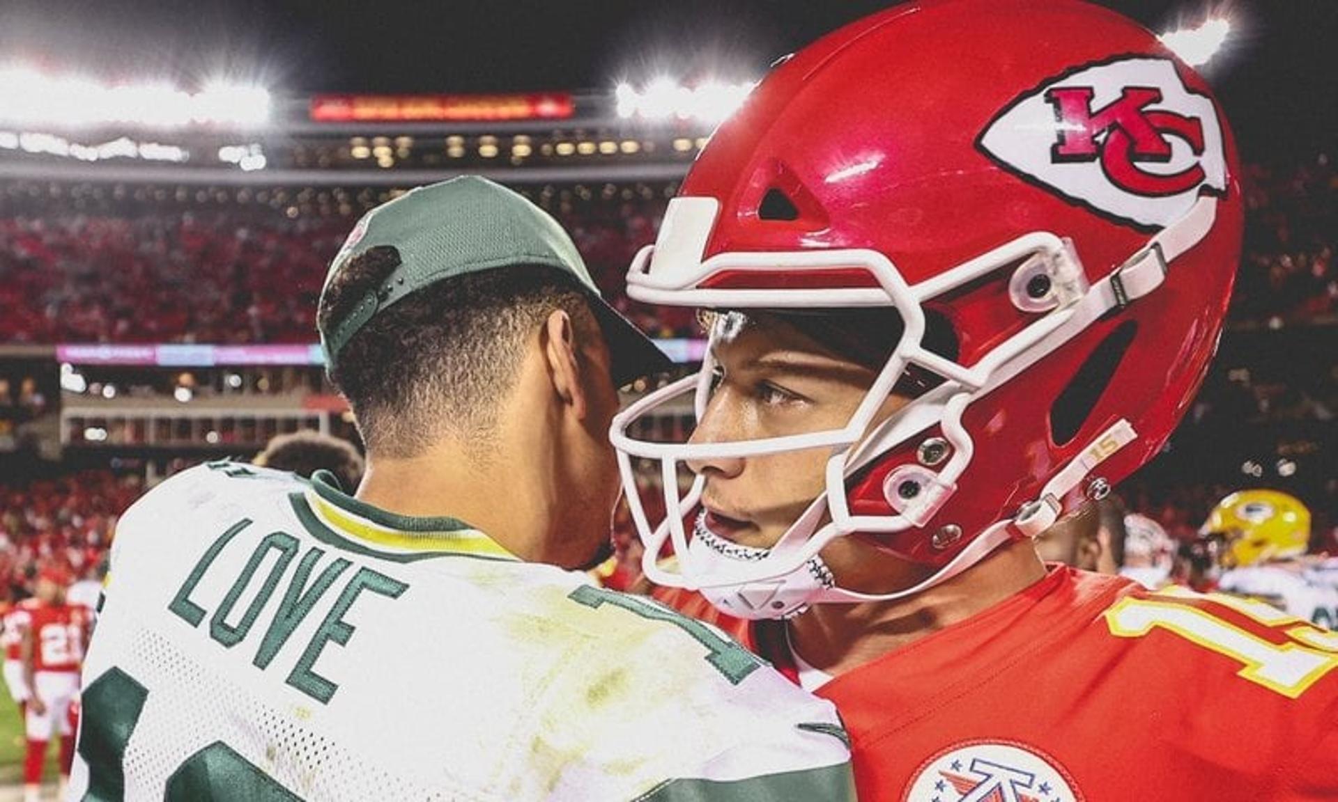 Patrick Mahomes e Jordan Love