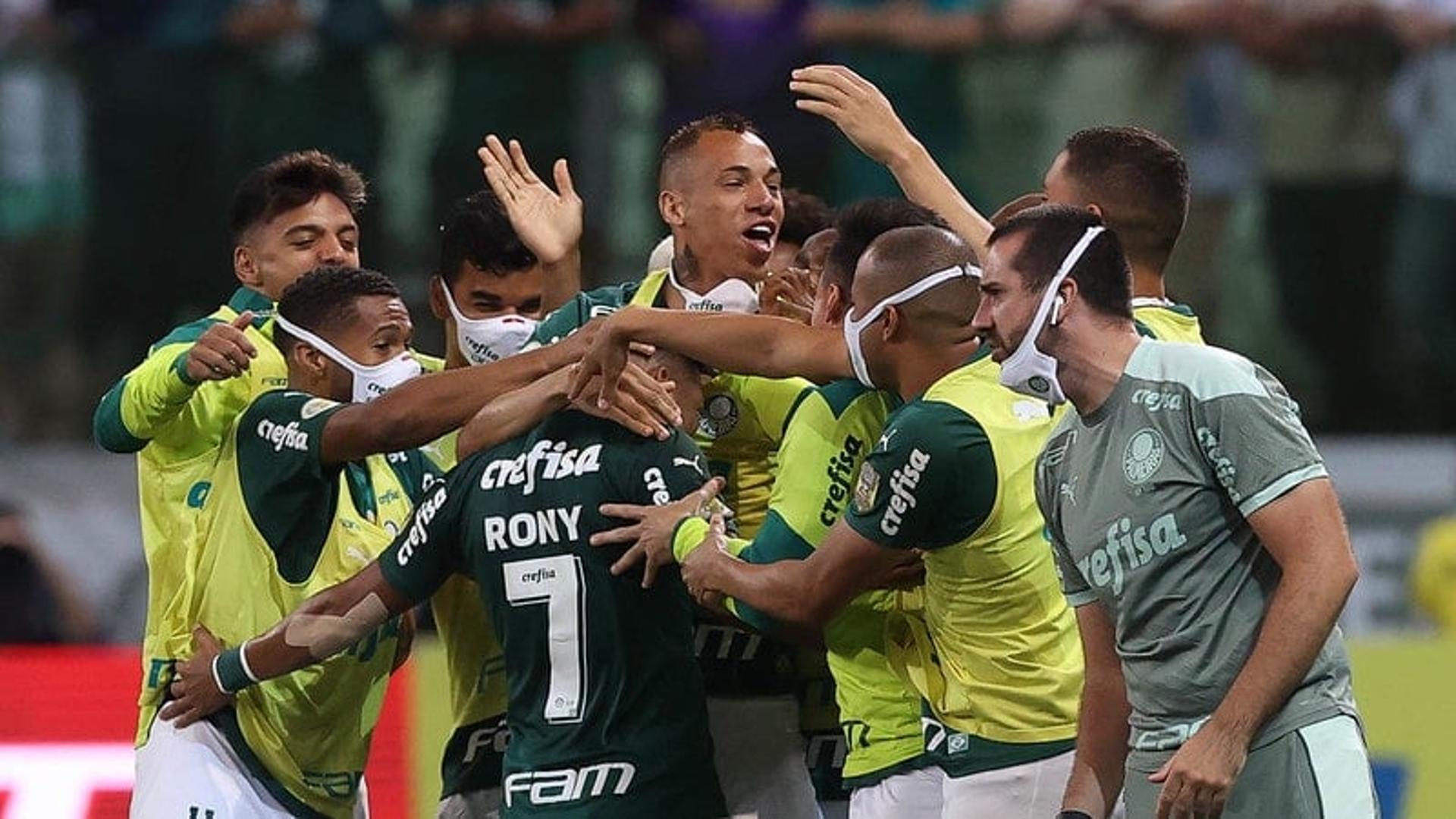 Palmeiras x Atlético-GO - comemoração Rony