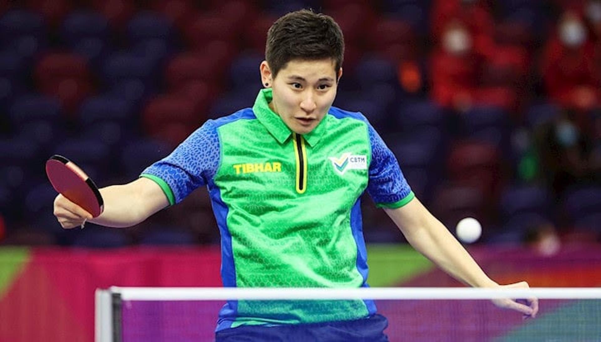 Carol Kumahara busca o título com a Seleção feminina nesta sexta-feira. Foto: Santiago Regaira/ITTF Americas