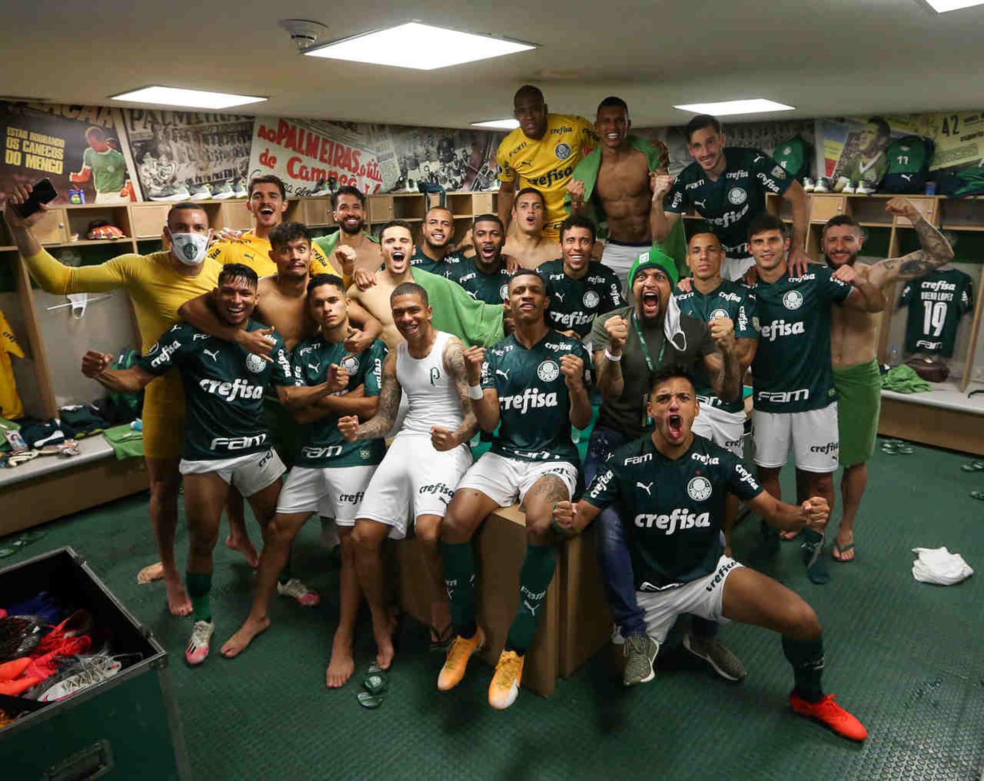 Palmeiras posa para foto em jogo válido pela Libertadores no Allianz Parque. (Foto: Cesar Greco)