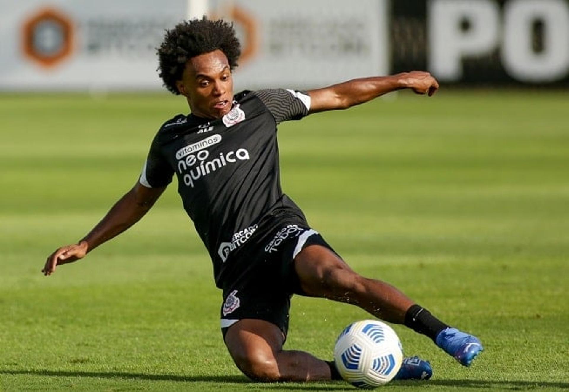 Willian - treinamento do Corinthians