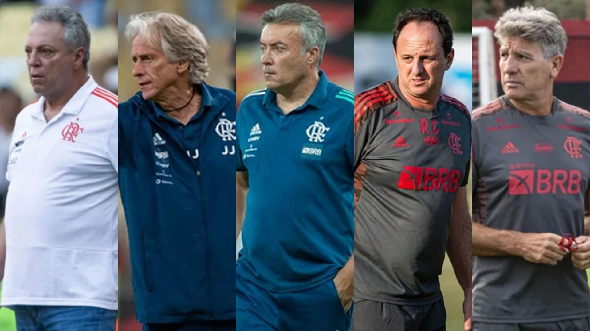 Montagem - Técnicos Flamengo