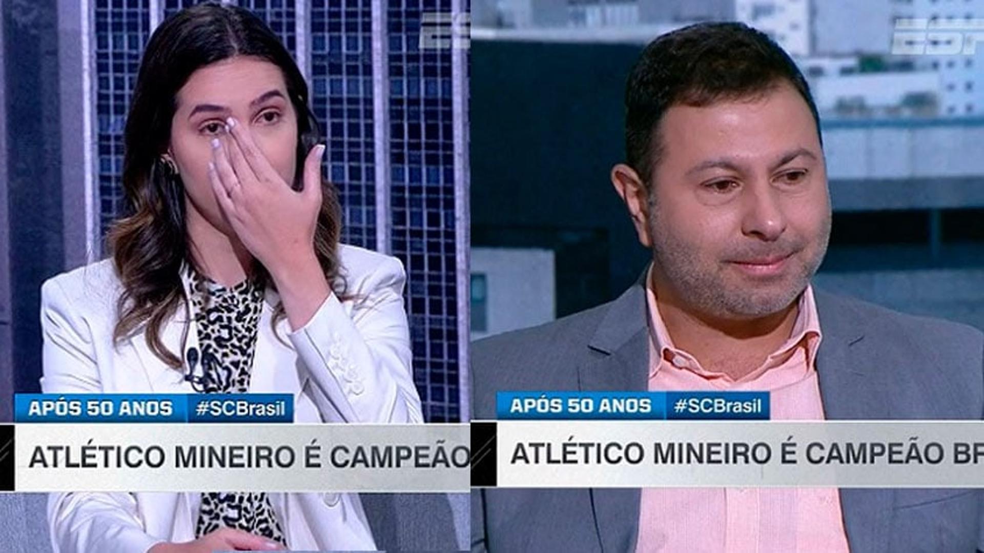 Mauro Marra e Mariana Spinelli, jornalistas da ESPN.