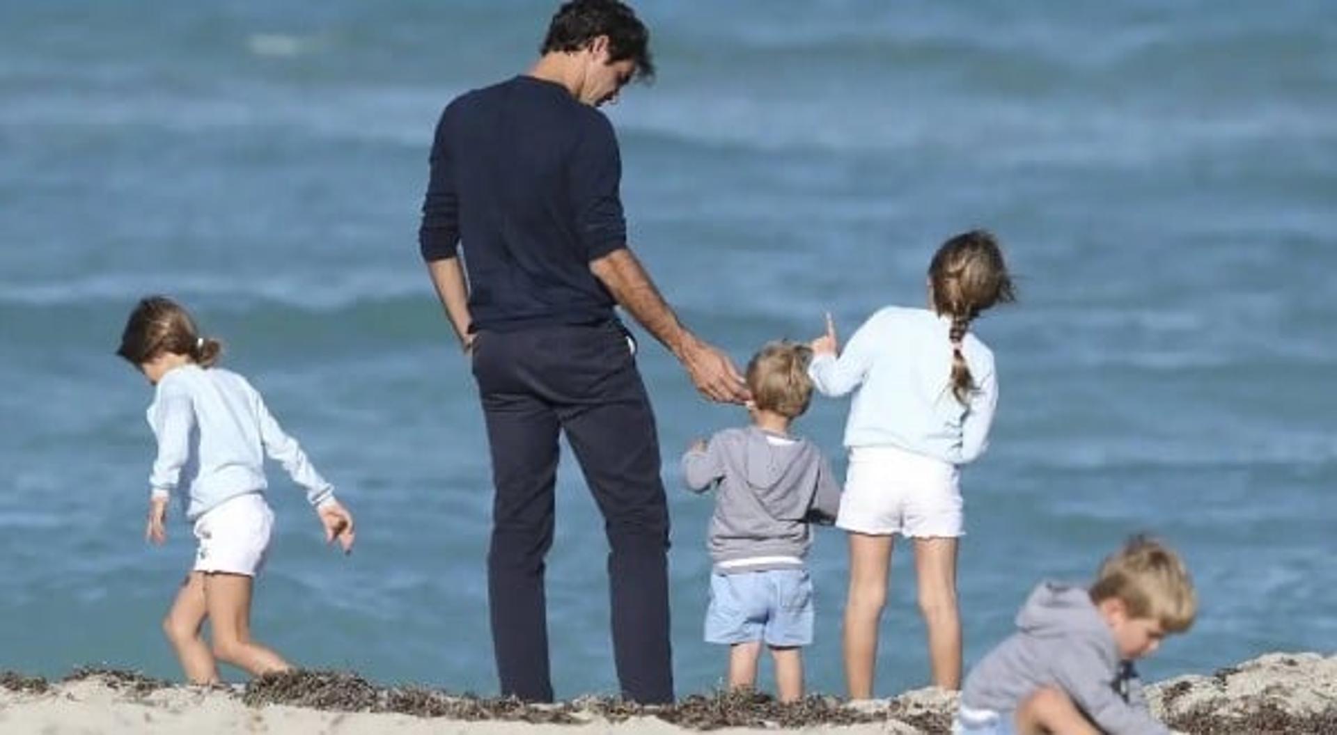 Federer e filhos
