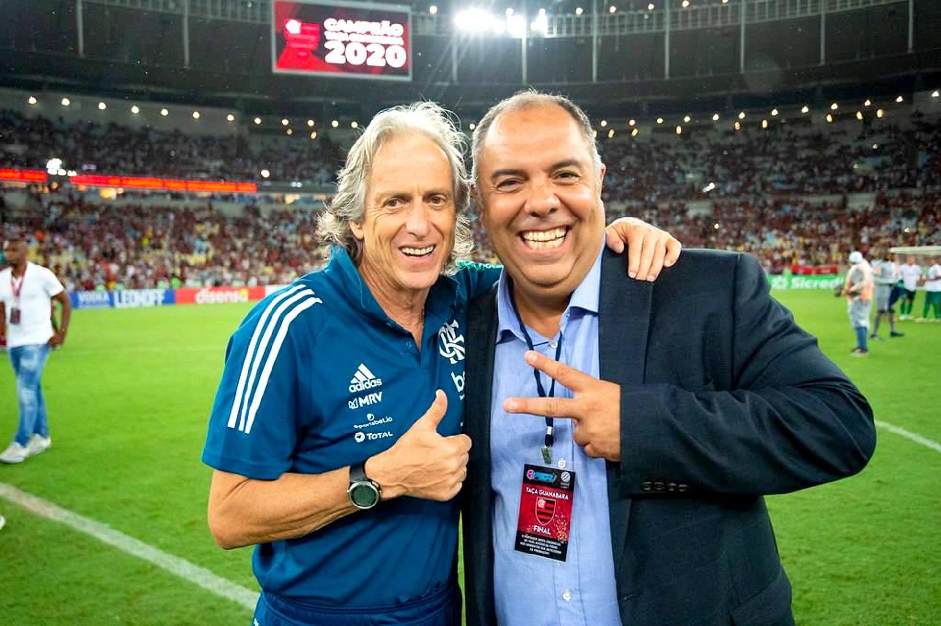 Jorge Jesus e Marcos Braz - Flamengo