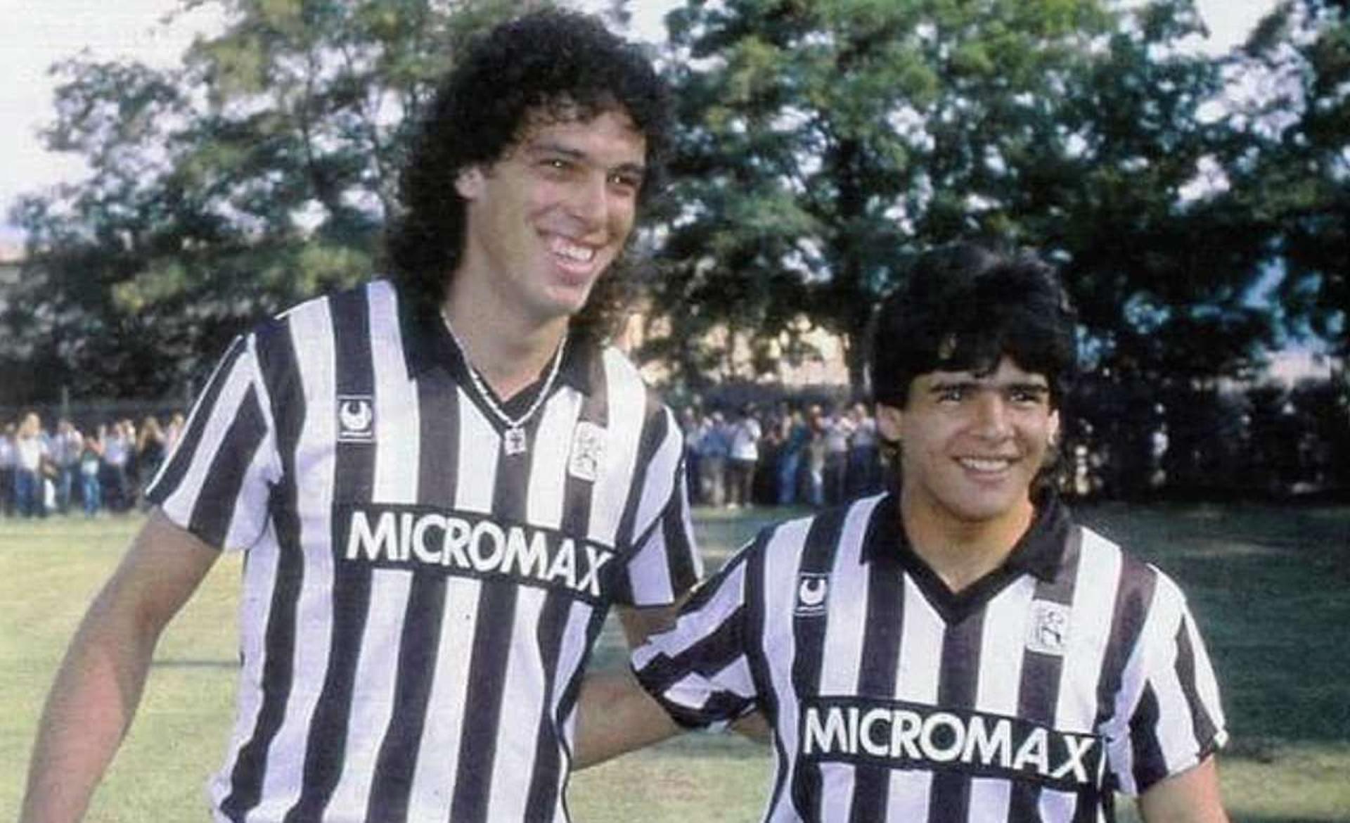 Casagrande e Hugo Maradona