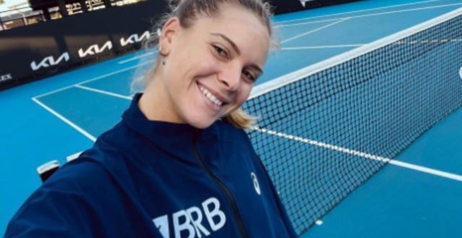 Laura Pigossi registra seu 1º treino em Melbourne Park