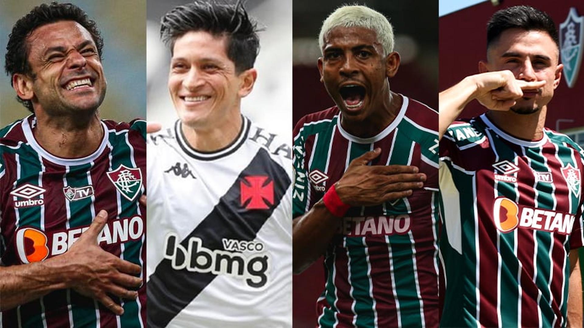 Montagem - Atacantes Fluminense