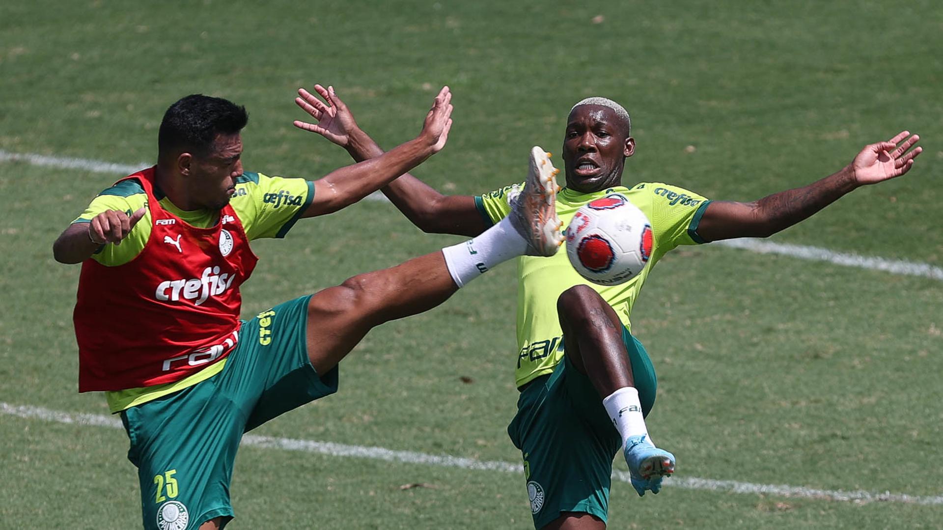 Palmeiras treino - Gabriel Menino e Patrick de Paula