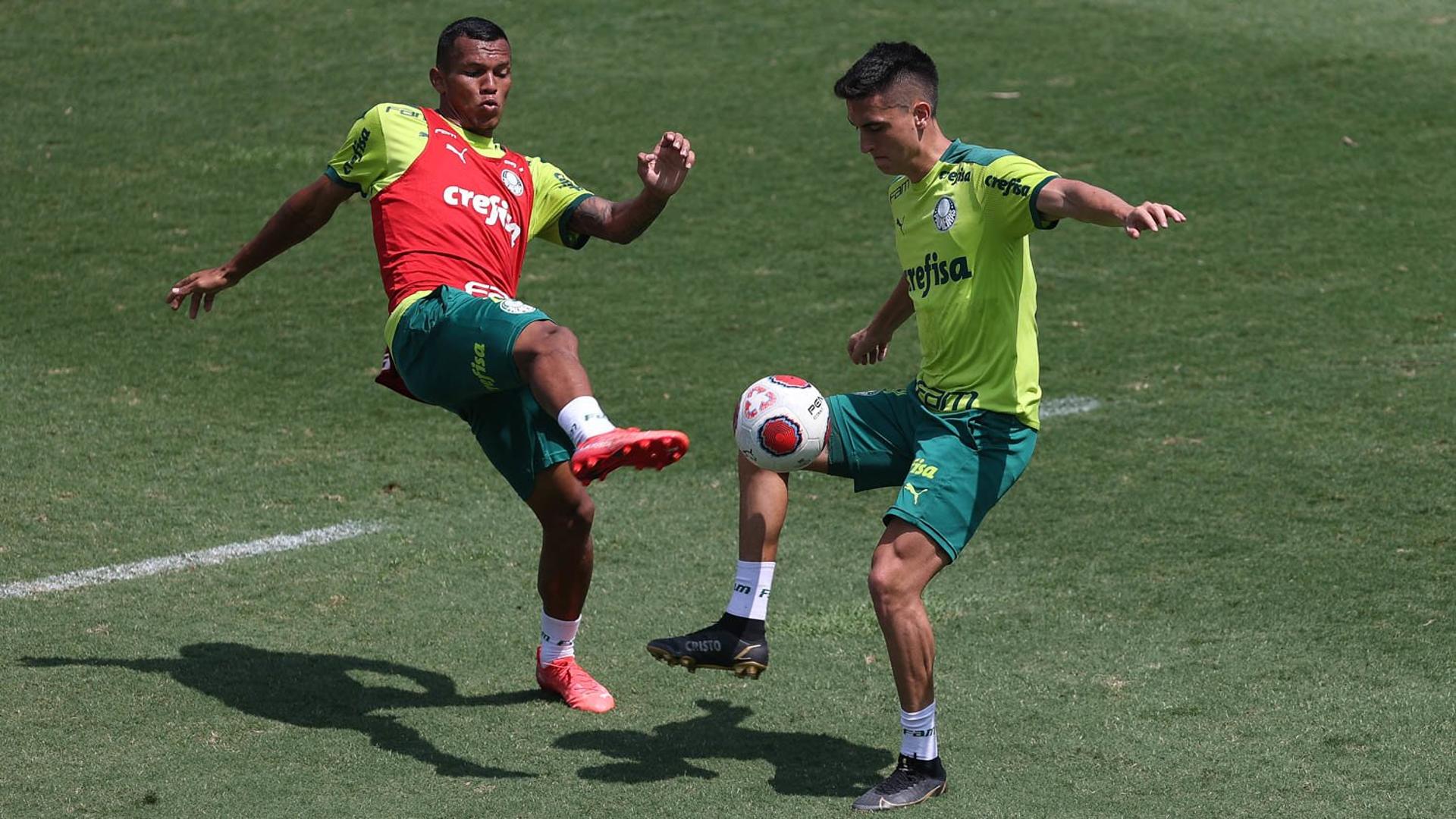 Atuesta Gabriel Veron treino Palmeiras