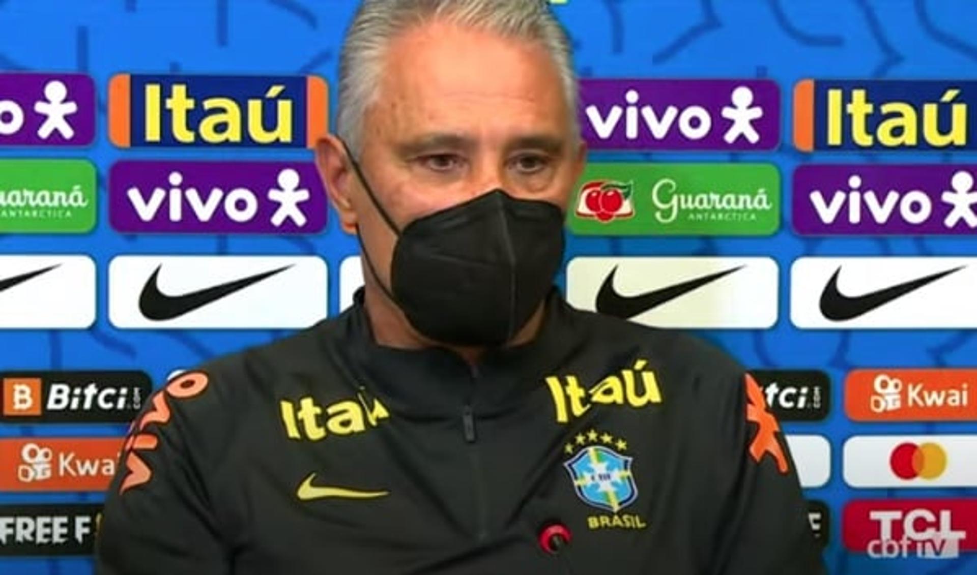 Tite - coletiva Equador x Brasil