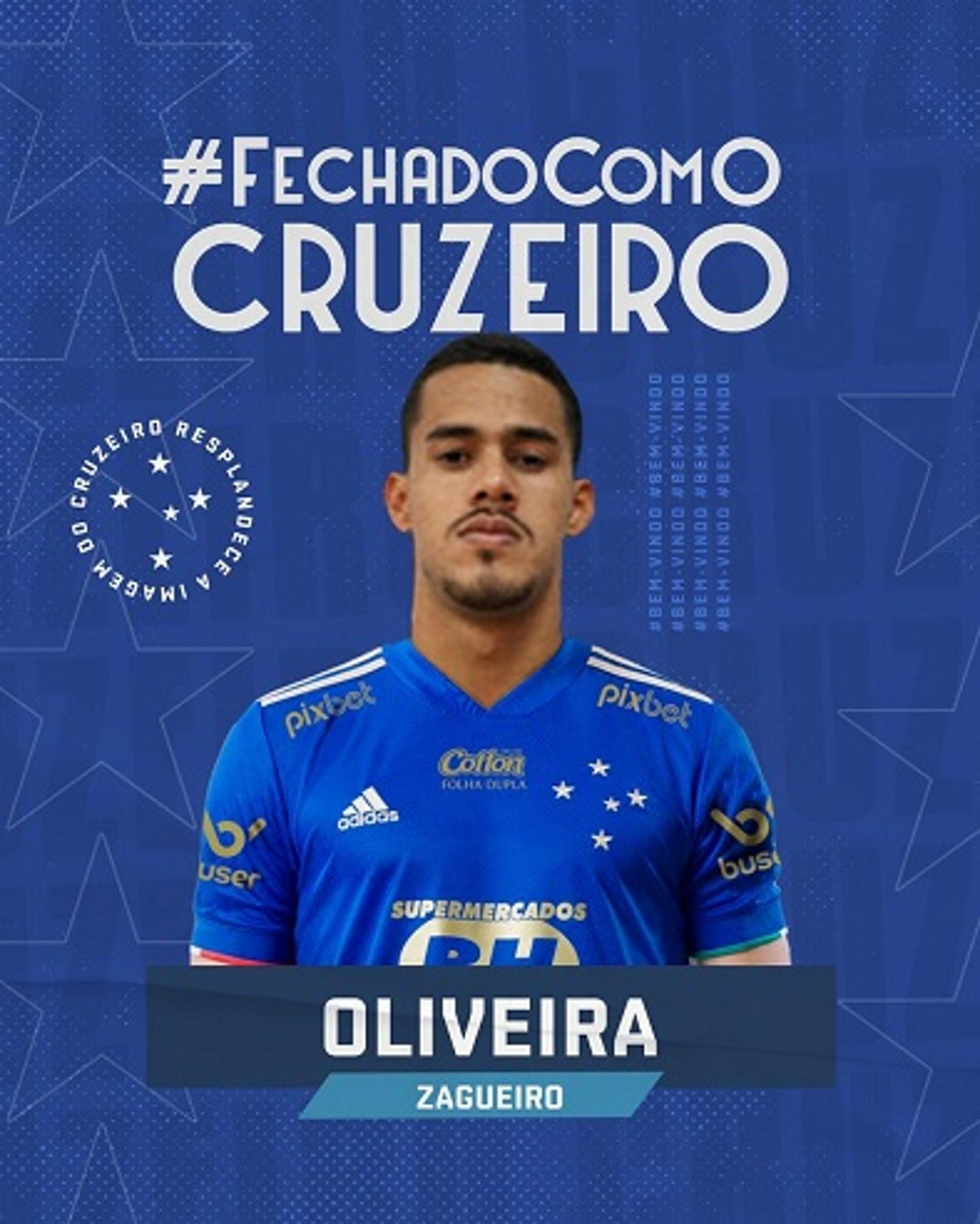 Oliveira, de 25 anos, será mais um reforço da Raposa para a defesa