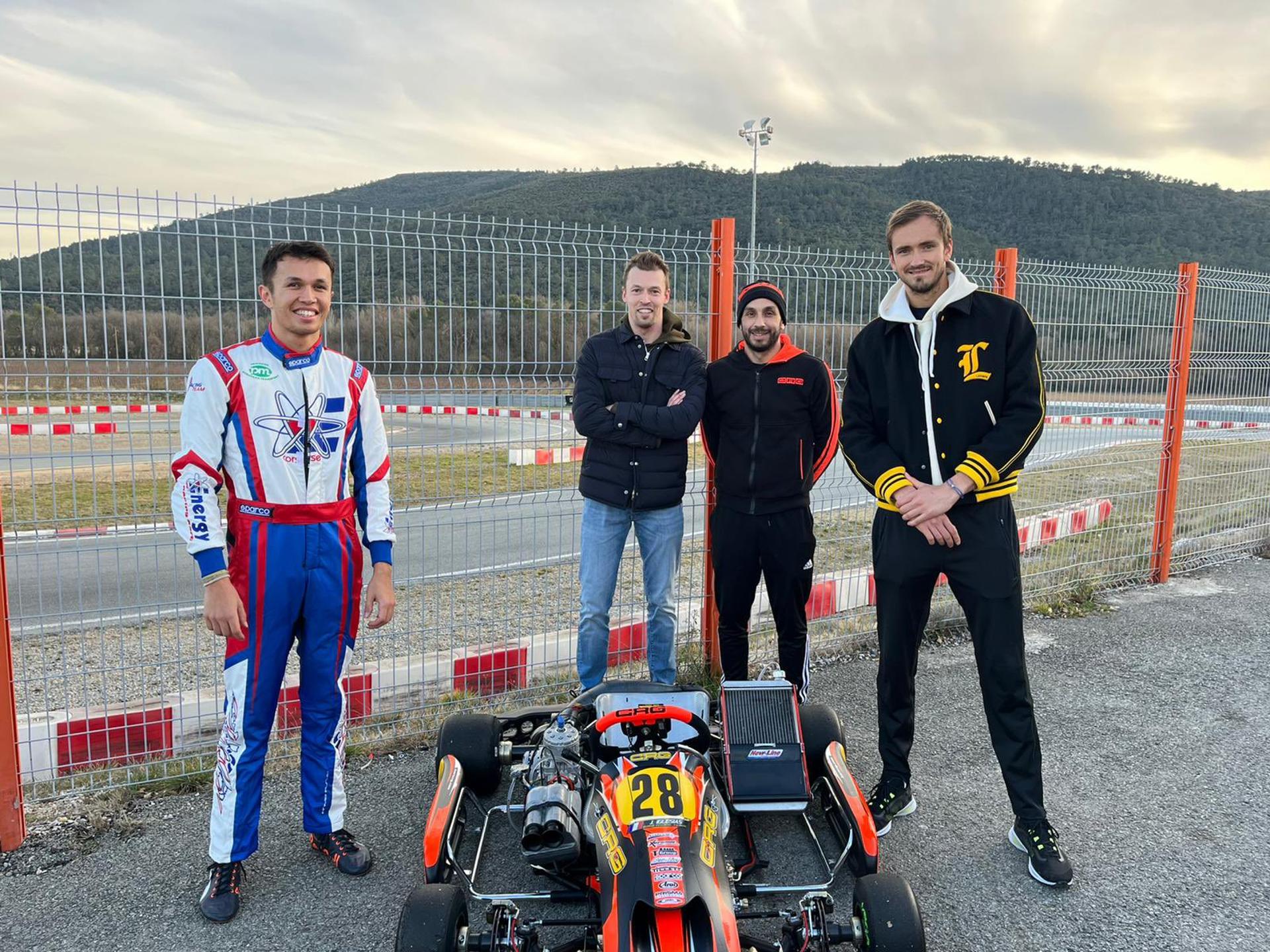 Medvedev, Kvyat e Albon