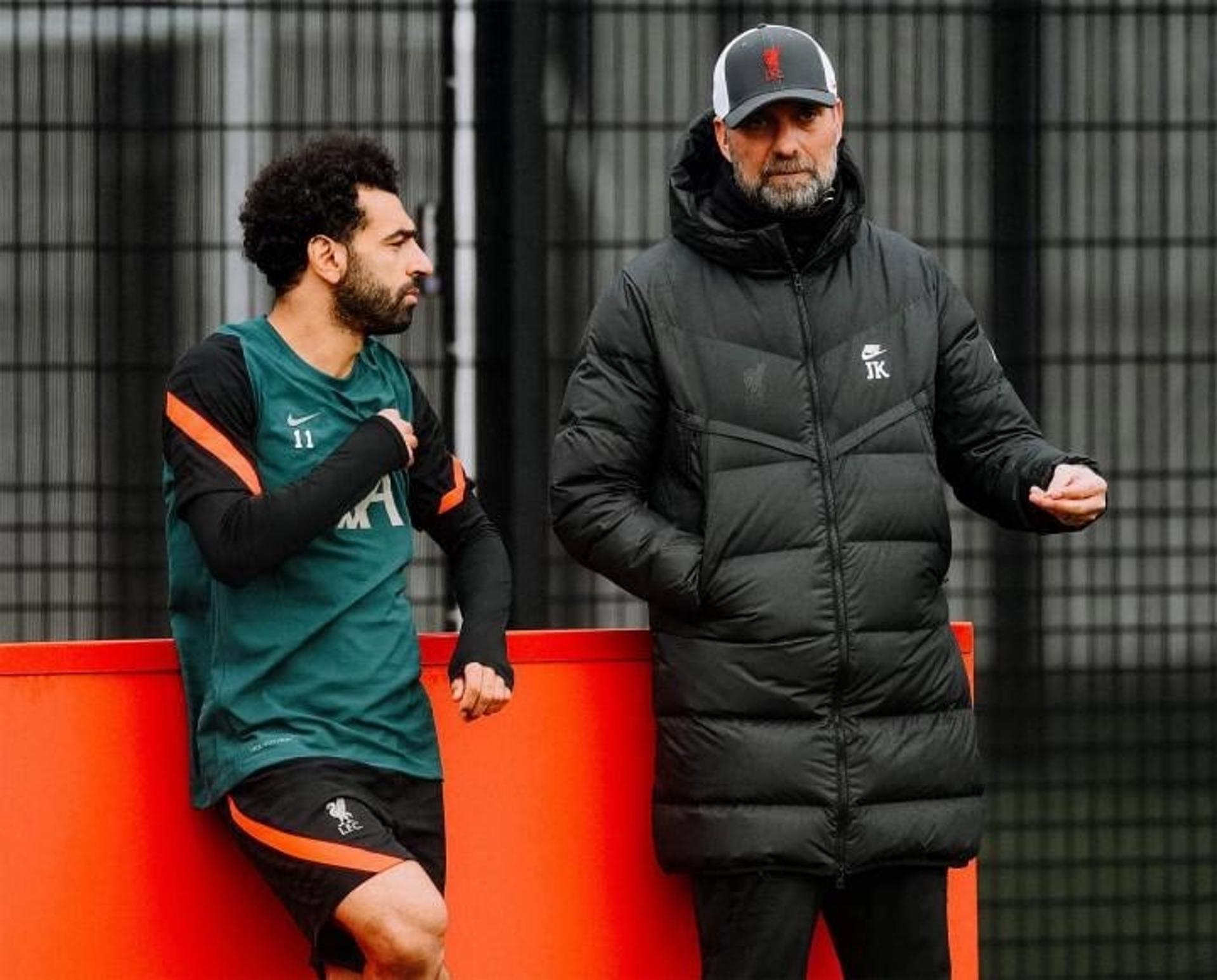 Mohamed Salah e Jürgen Klopp - Liverpool